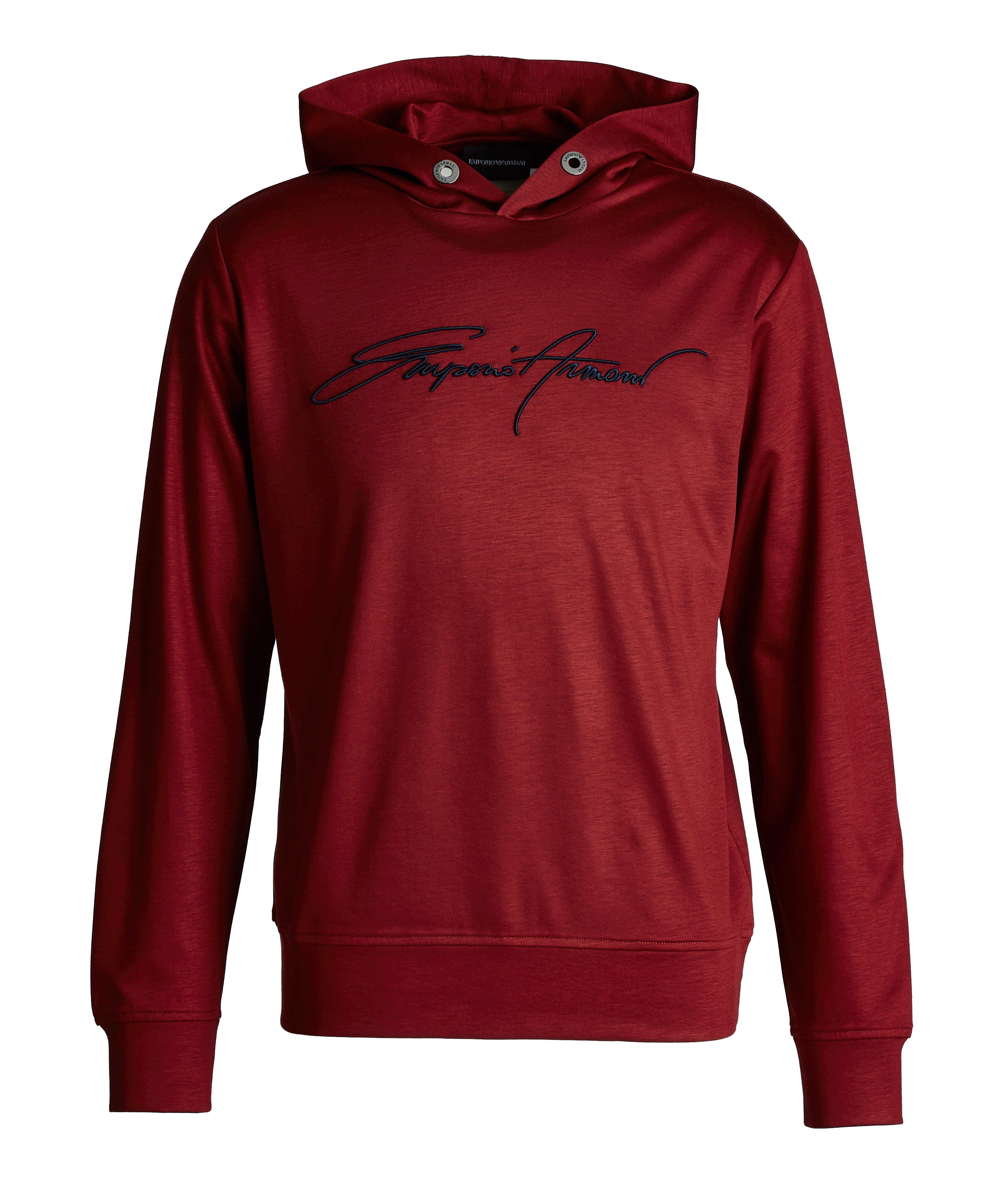 Embroidered Jersey Hoodie image 0