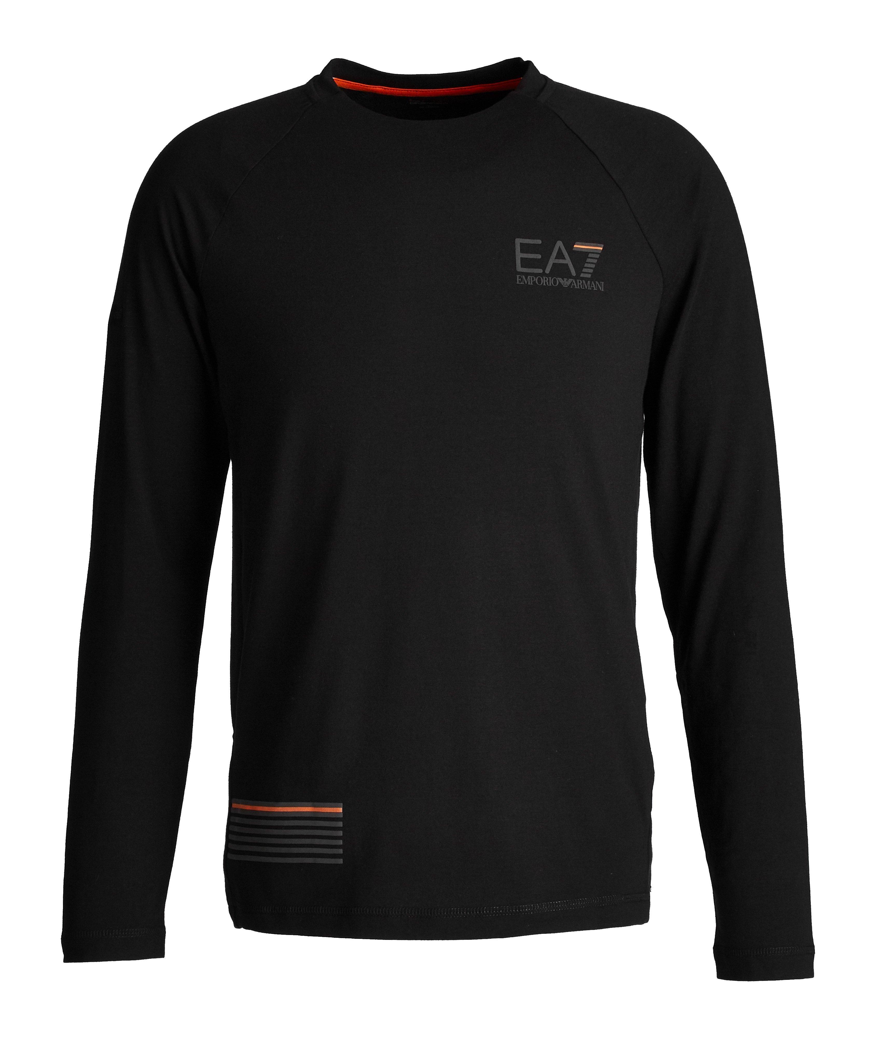 EA7 Long-Sleeve Cotton-Blend T-Shirt image 0