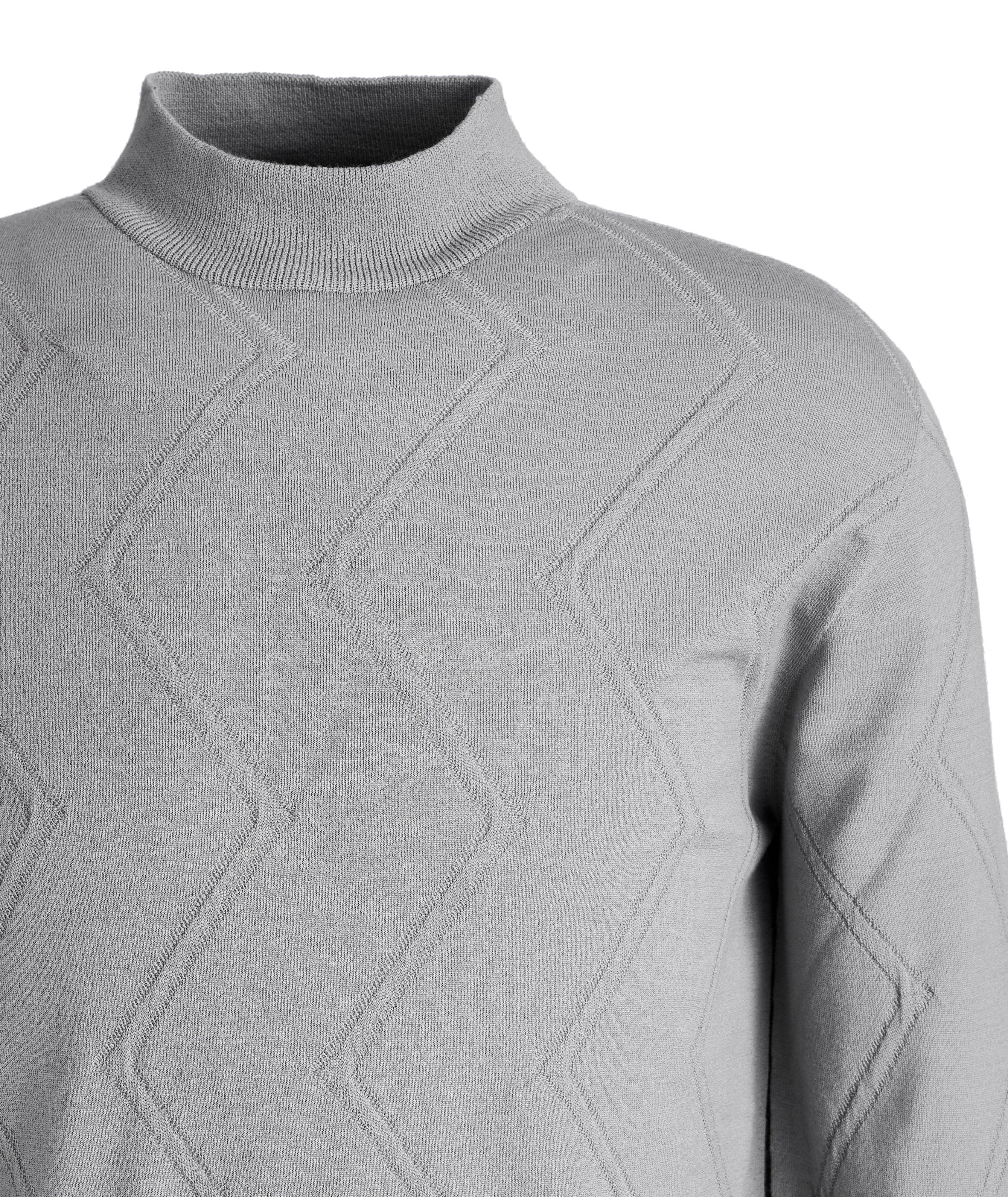Wool-Blend Mock Neck Sweater image 1
