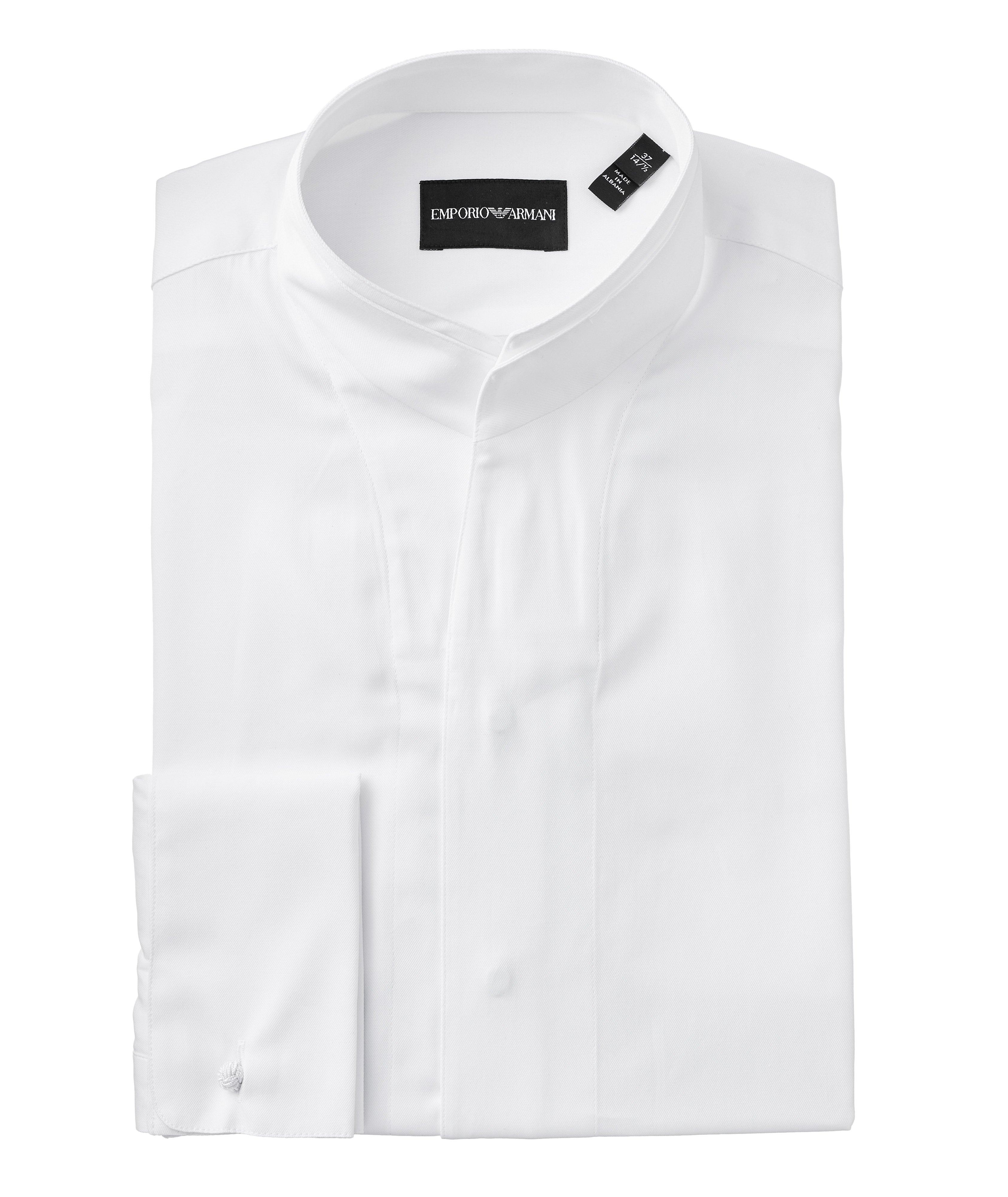 Contemporary Fit Cotton-Silk Dress Shirt image 0