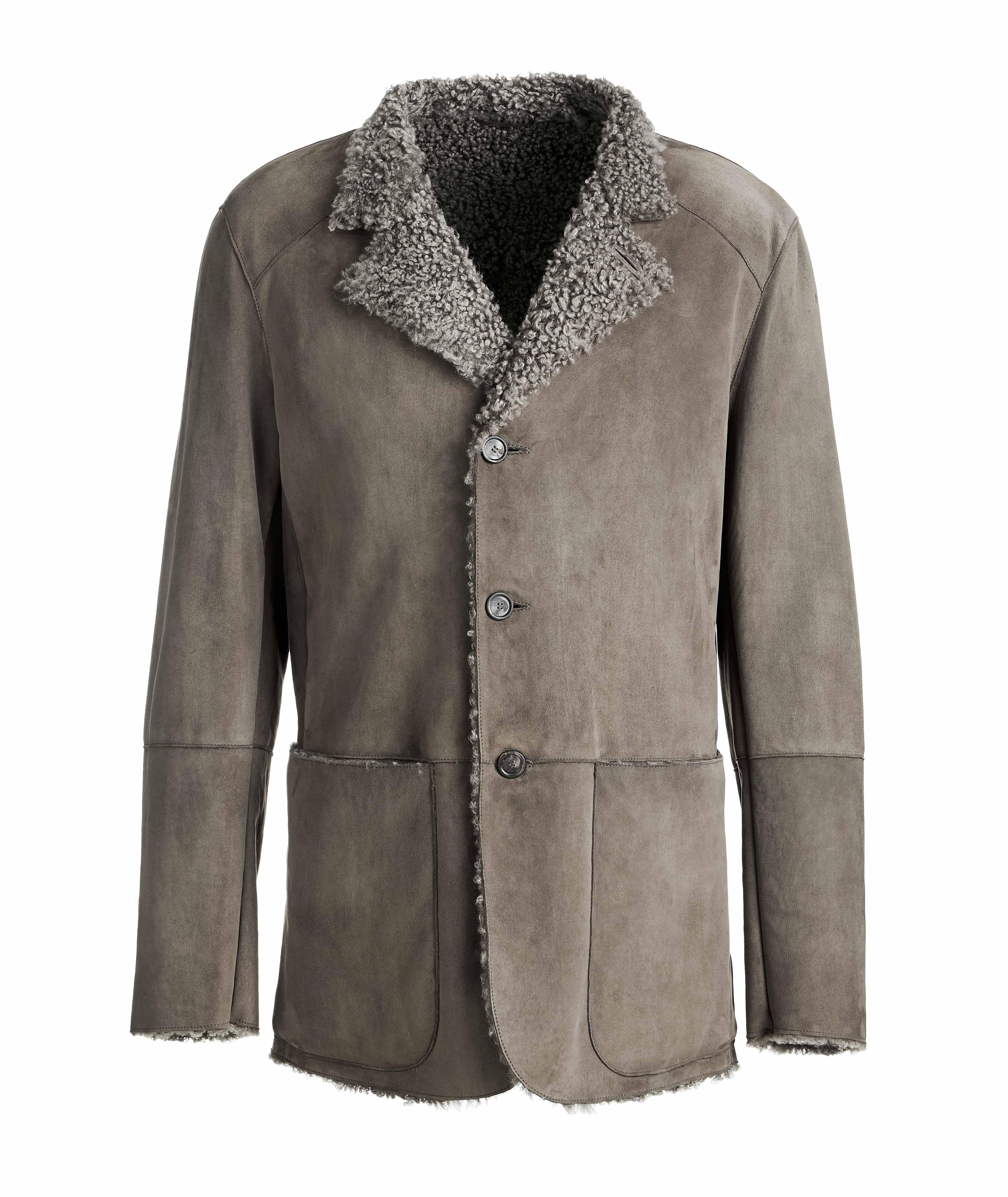 Suede and Shearling Jacket image 0