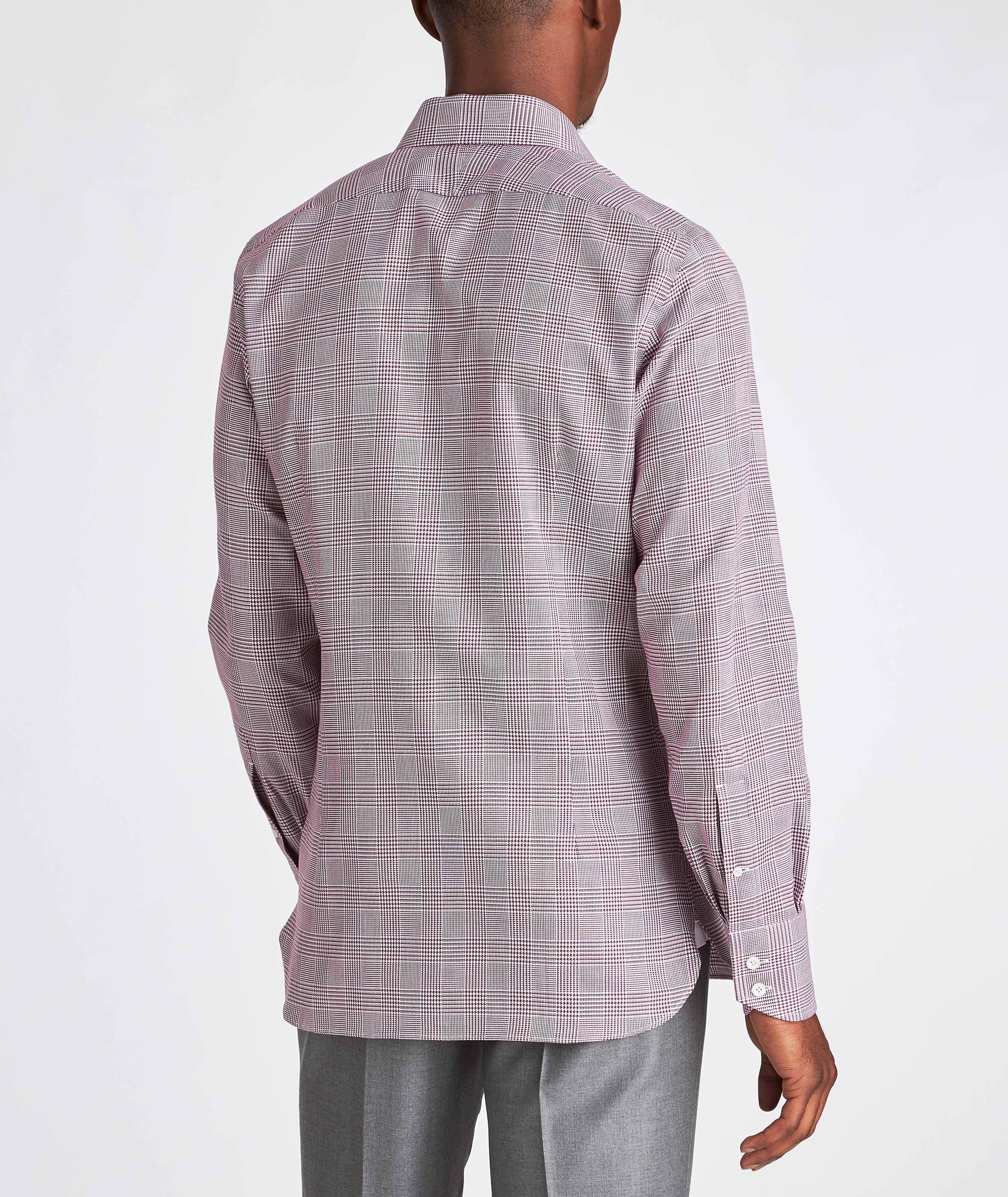 Slim Fit Glen-Checked Dress Shirt image 2