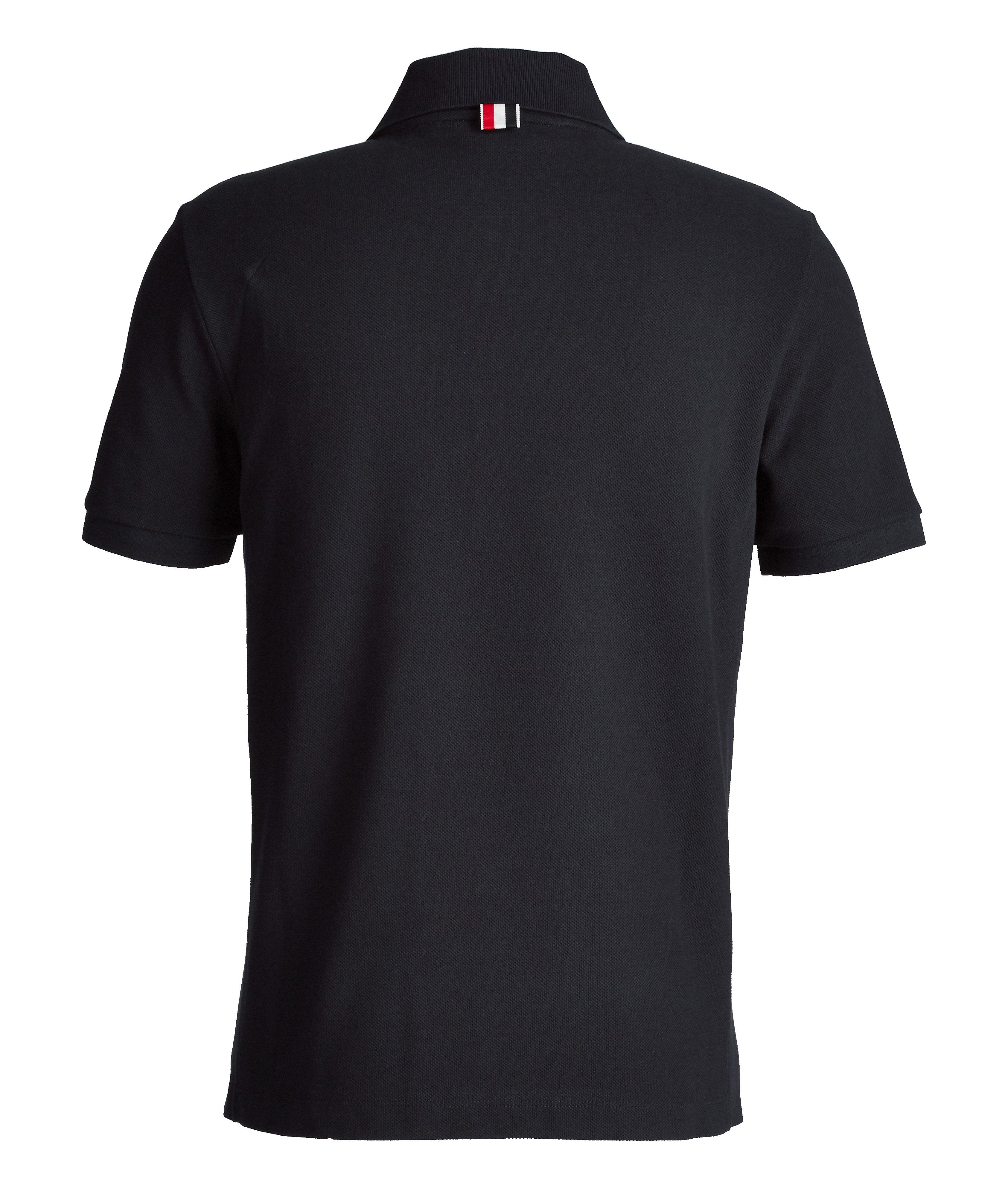 Polo en tricot de coton à rayures image 1