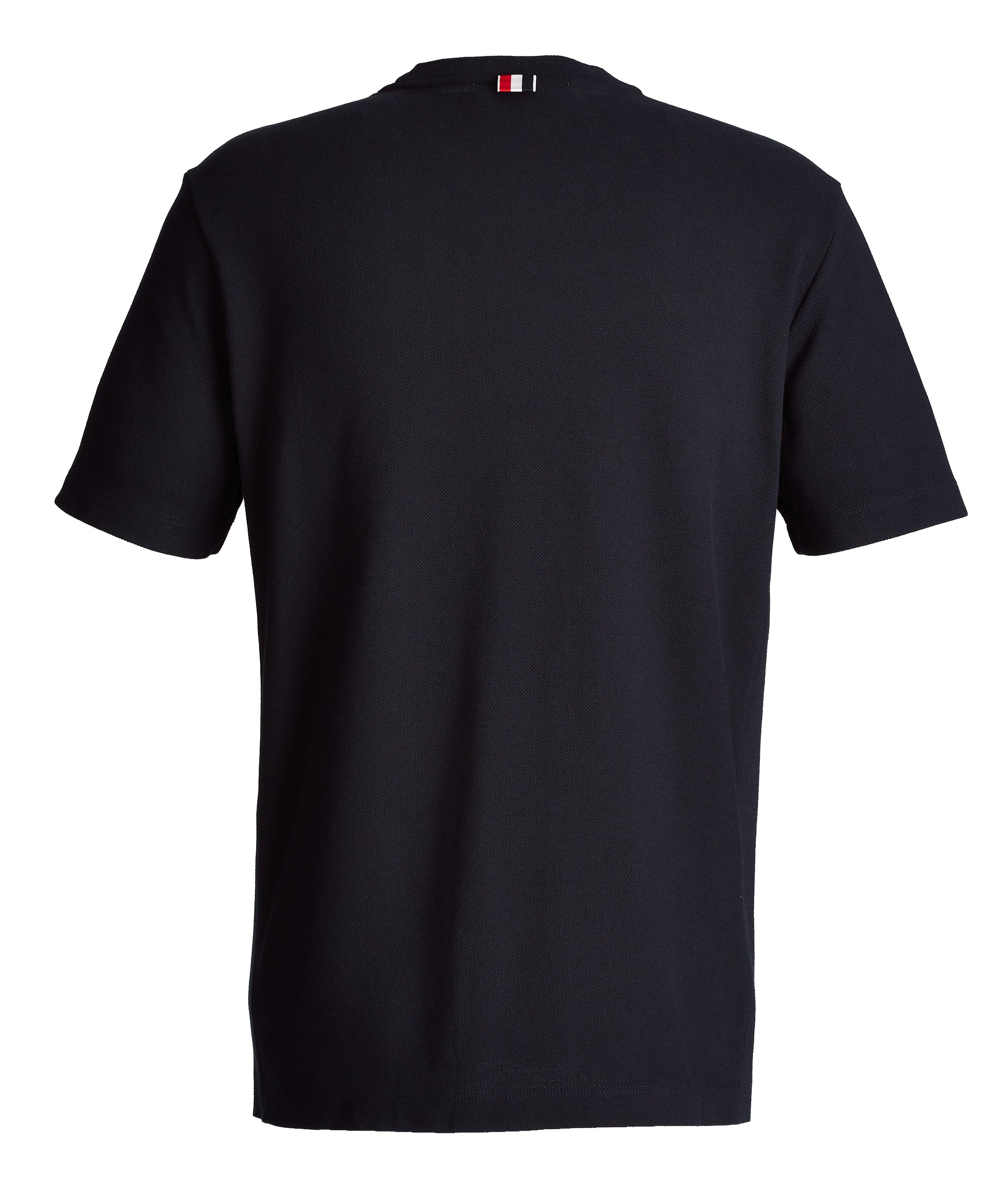 T-shirt en tricot de coton à rayures image 1