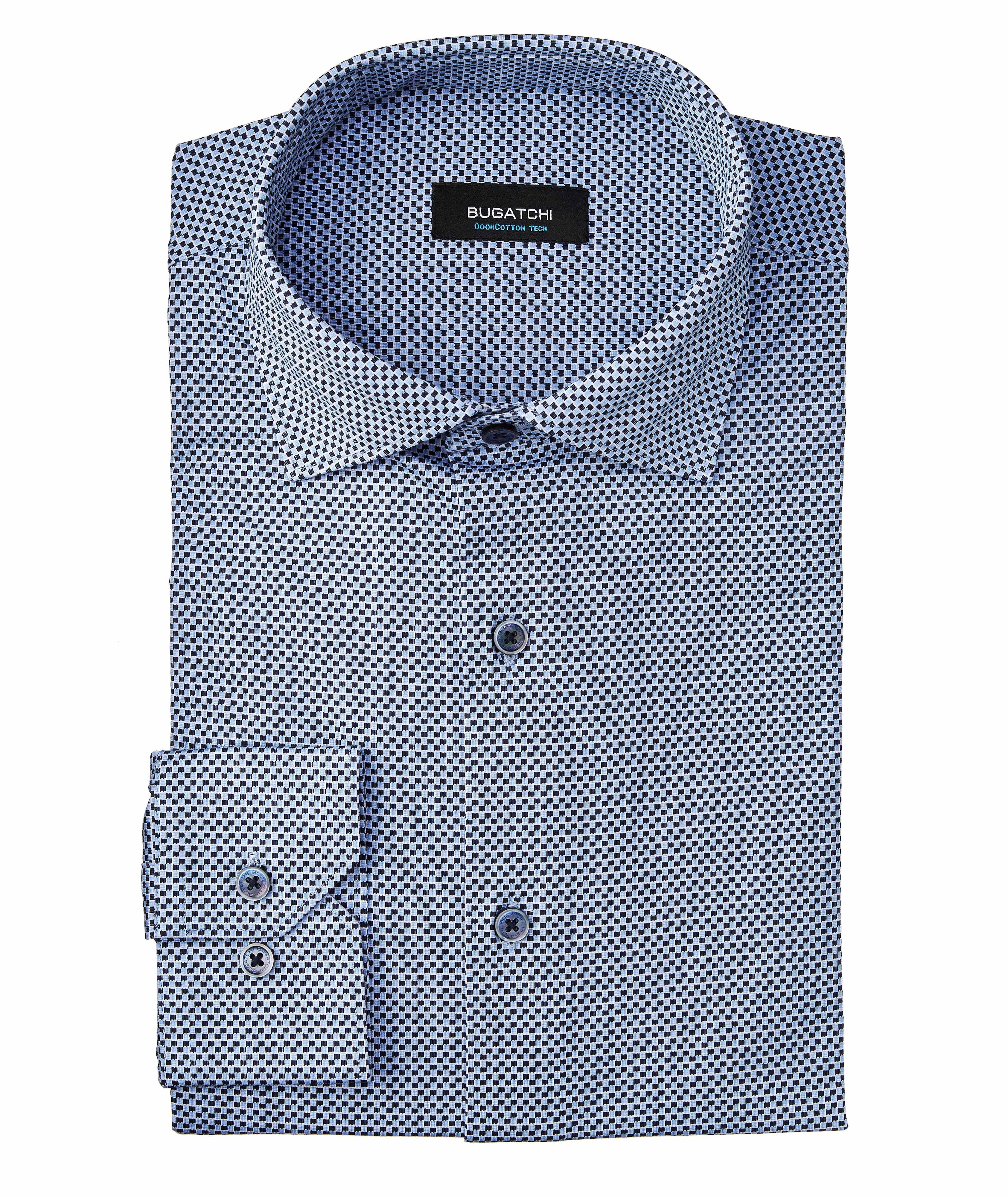 Chemise en coton extensible à motif quadrillé image 0