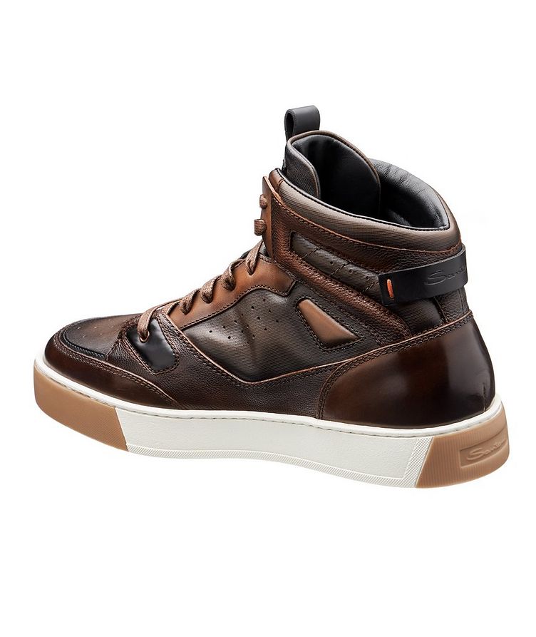 Leather High-Top Sneakers image 1