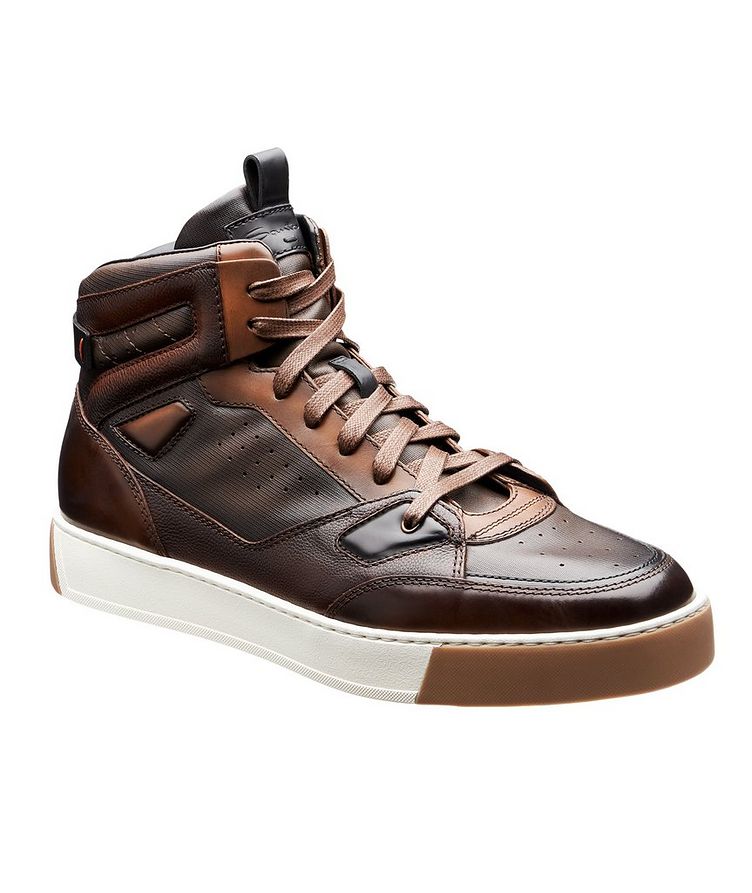 Leather High-Top Sneakers image 0
