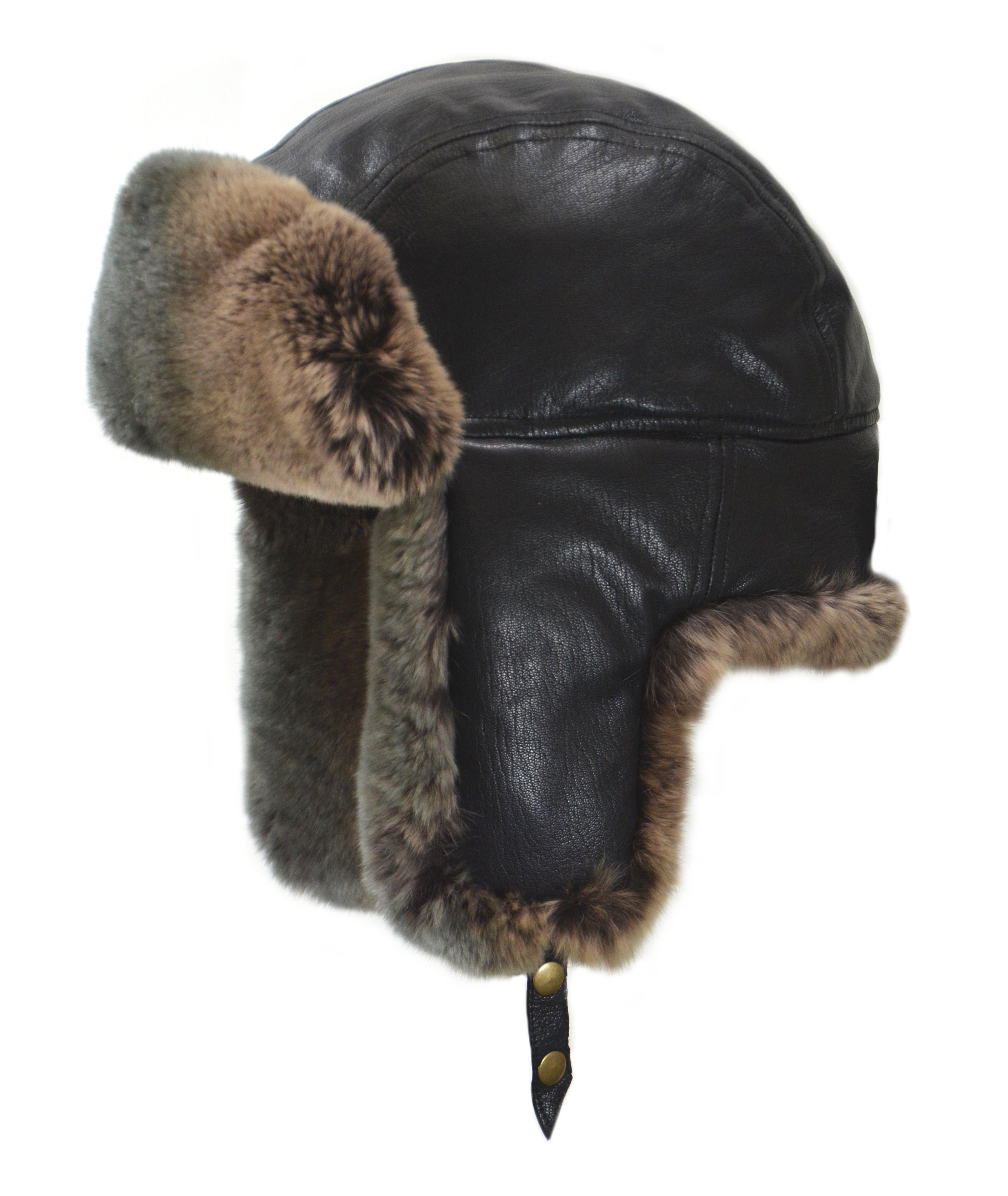 Lambskin & Rabbit Fur Aviator Hat image 0