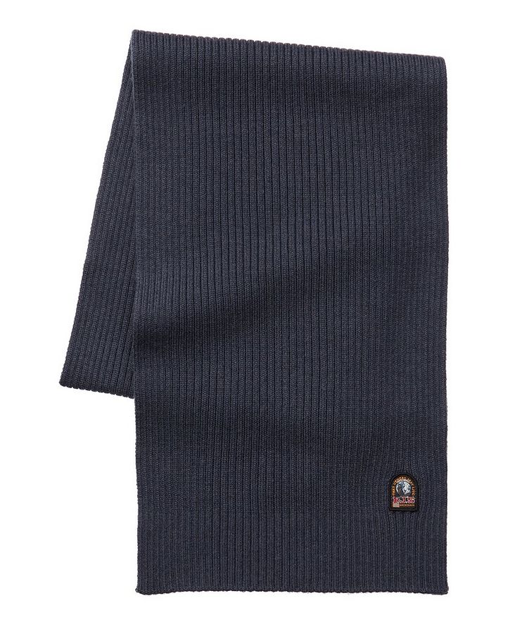 Écharpe en tricot côtelé de laine image 0