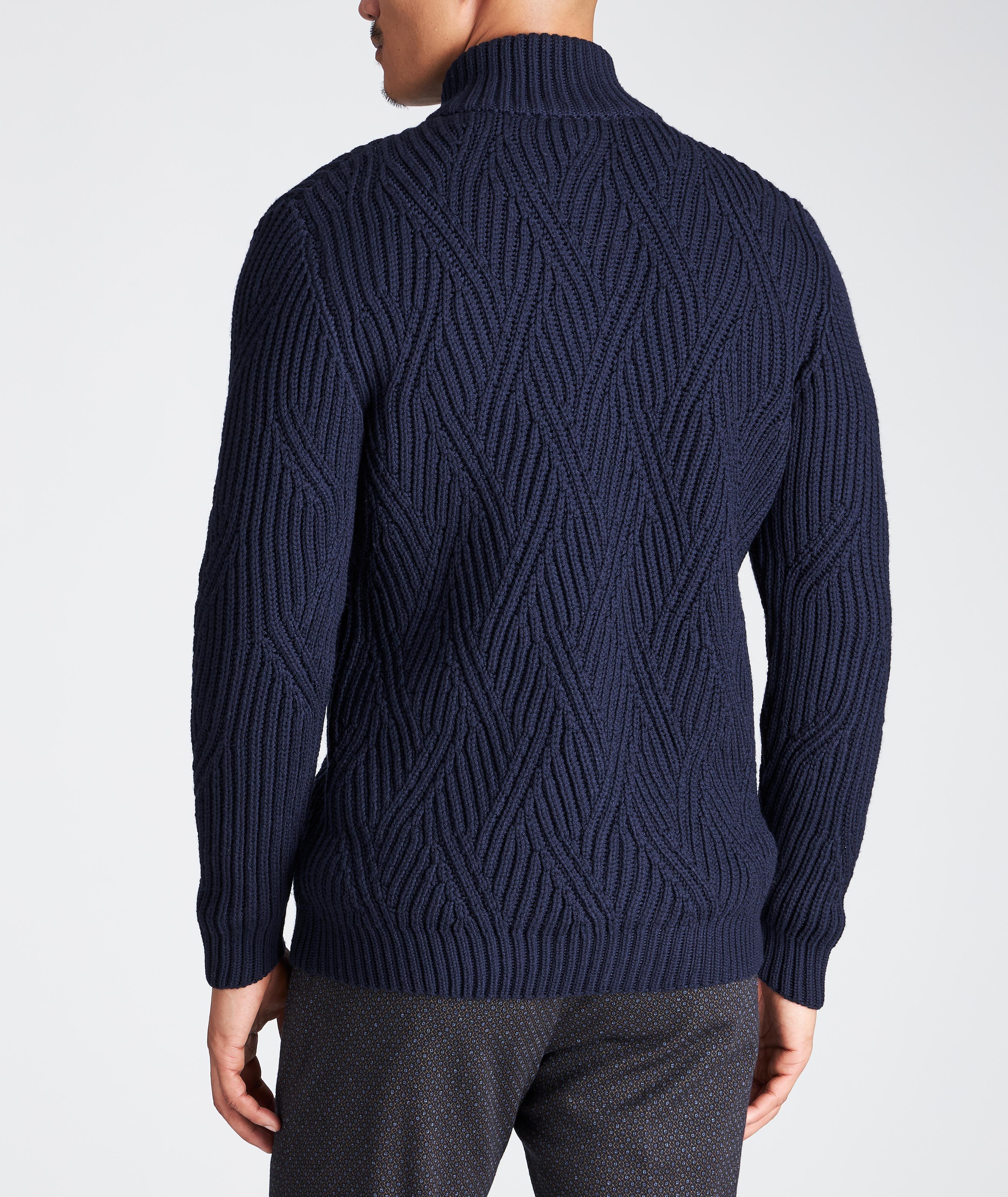 Zip-Up Wool Sweater image 2