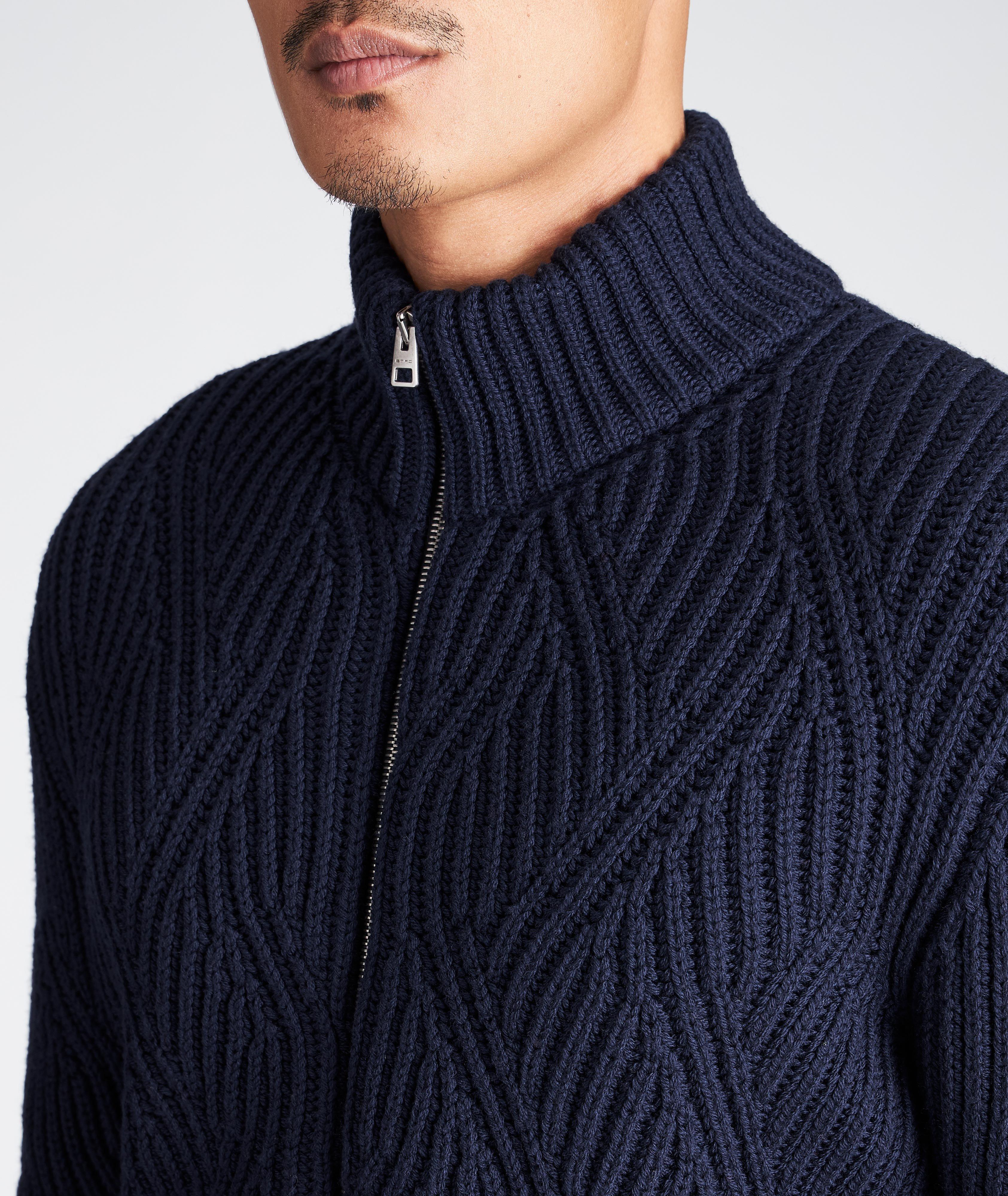 Zip-Up Wool Sweater image 3