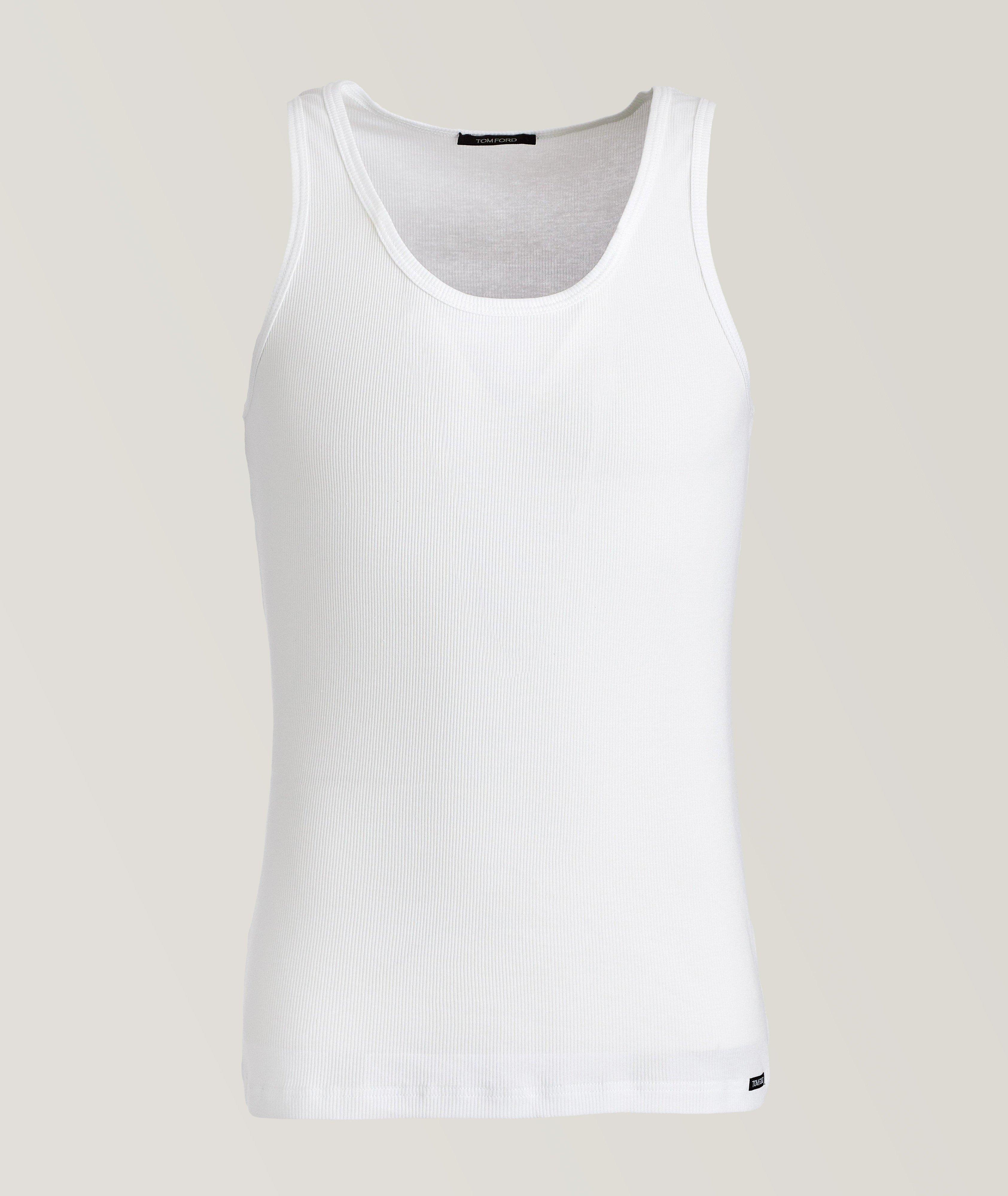 TOM FORD Ribbed Cotton-Blend Tank Top