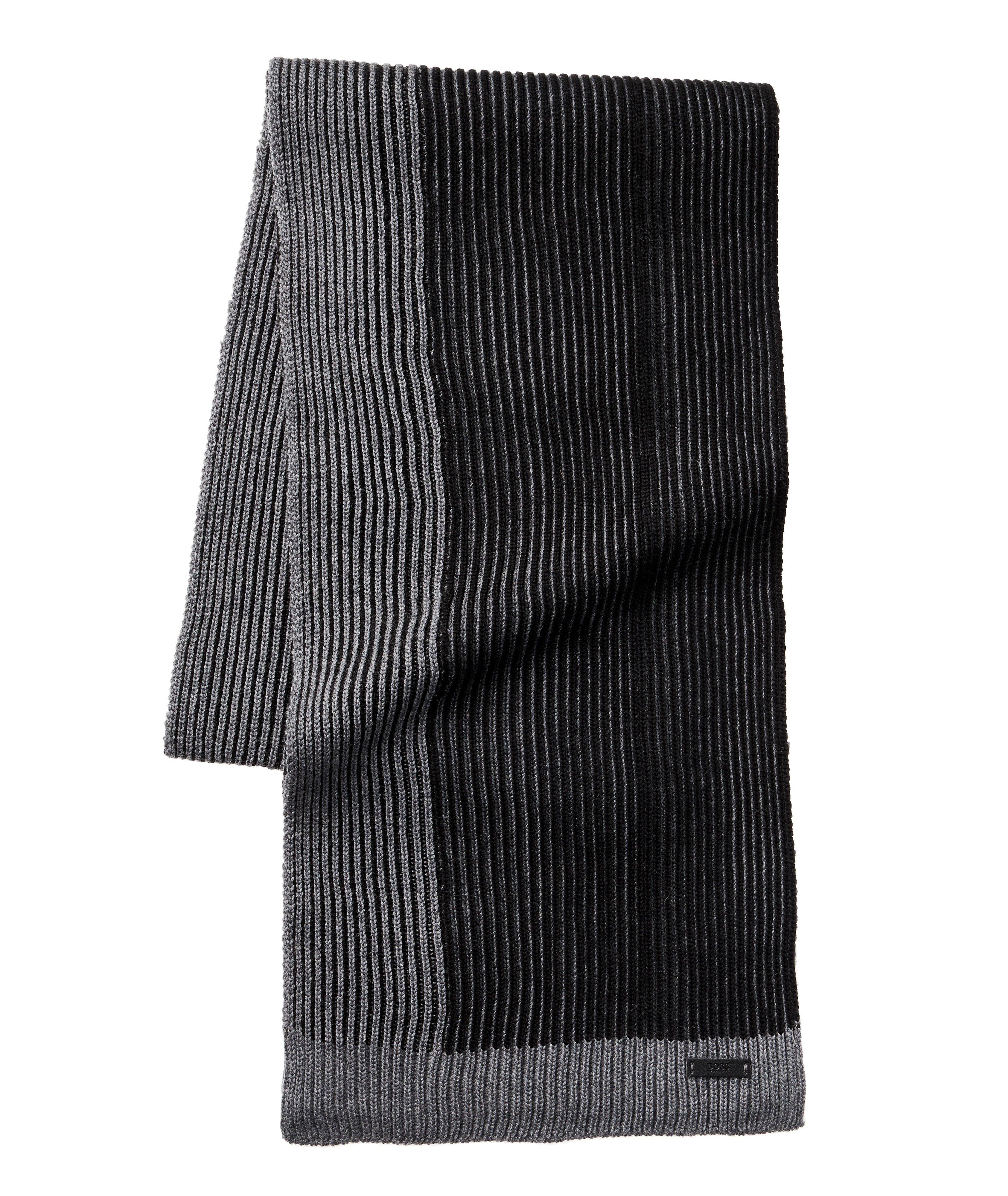 Marcon Ribbed Wool Scarf image 0