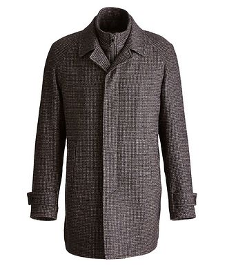 Corneliani Water-Resistant Checkered Coat