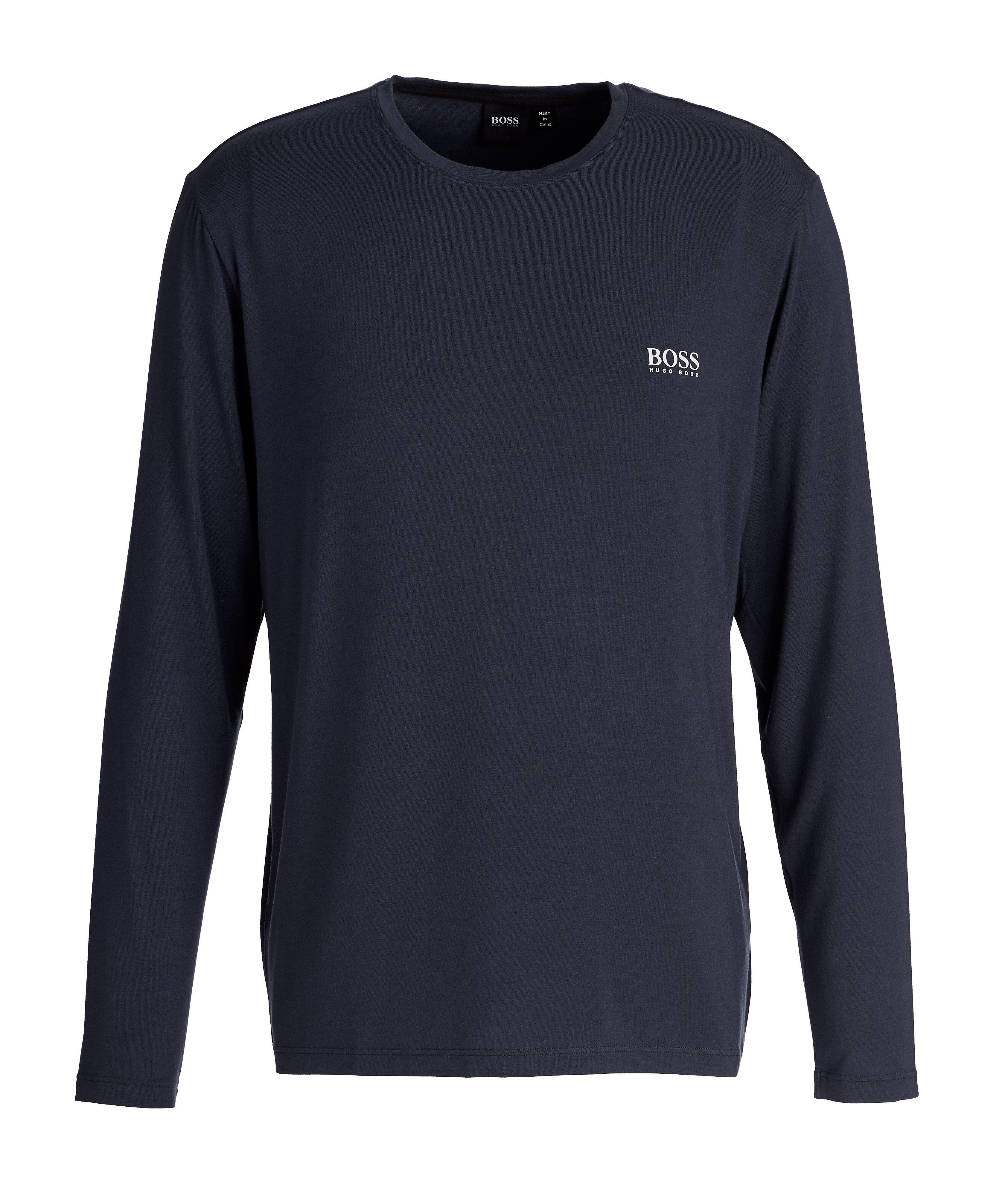 Comfort Long-Sleeve Stretch-Modal T-Shirt image 0