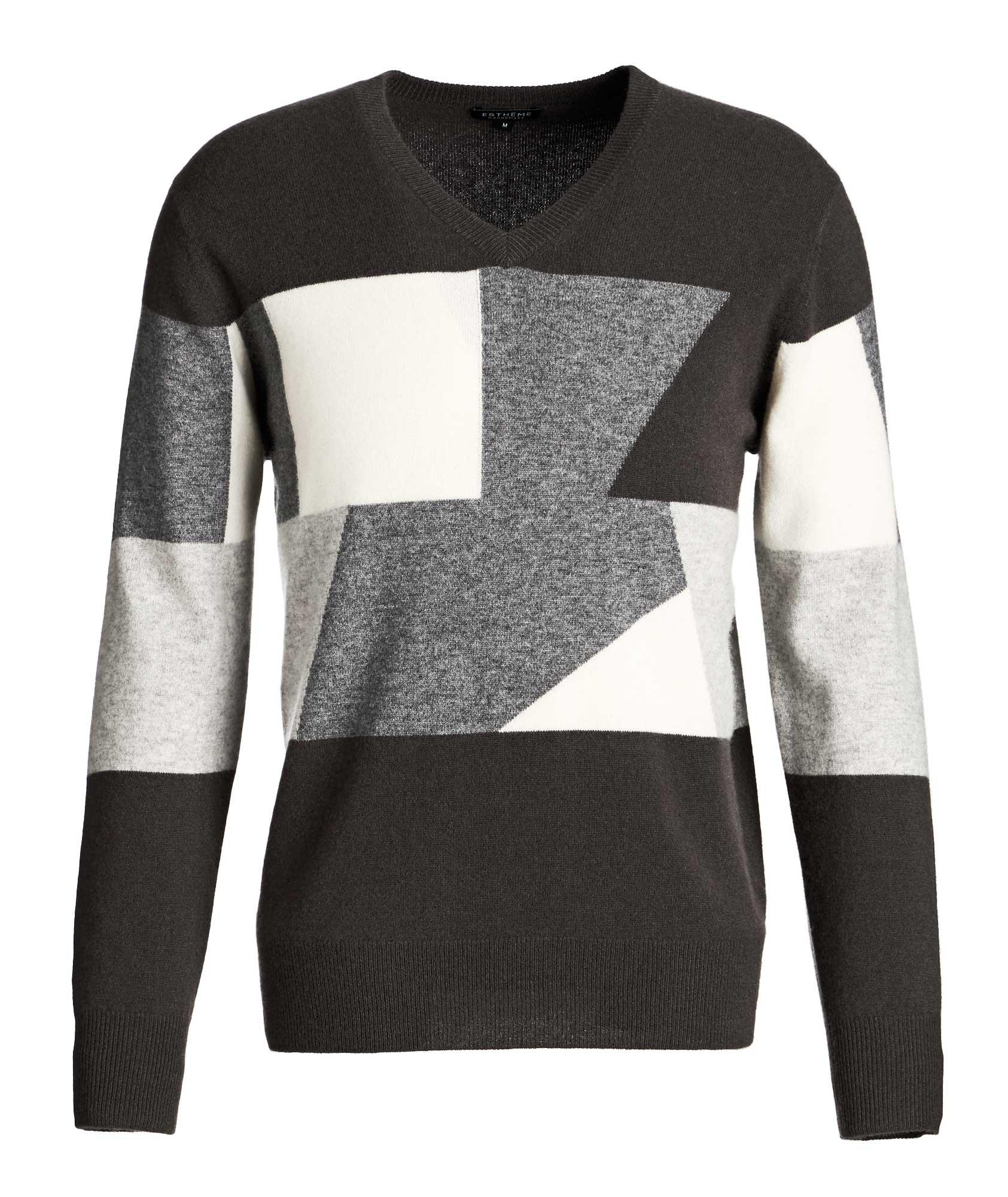 Colour-Blocked Cashmere Sweater image 0