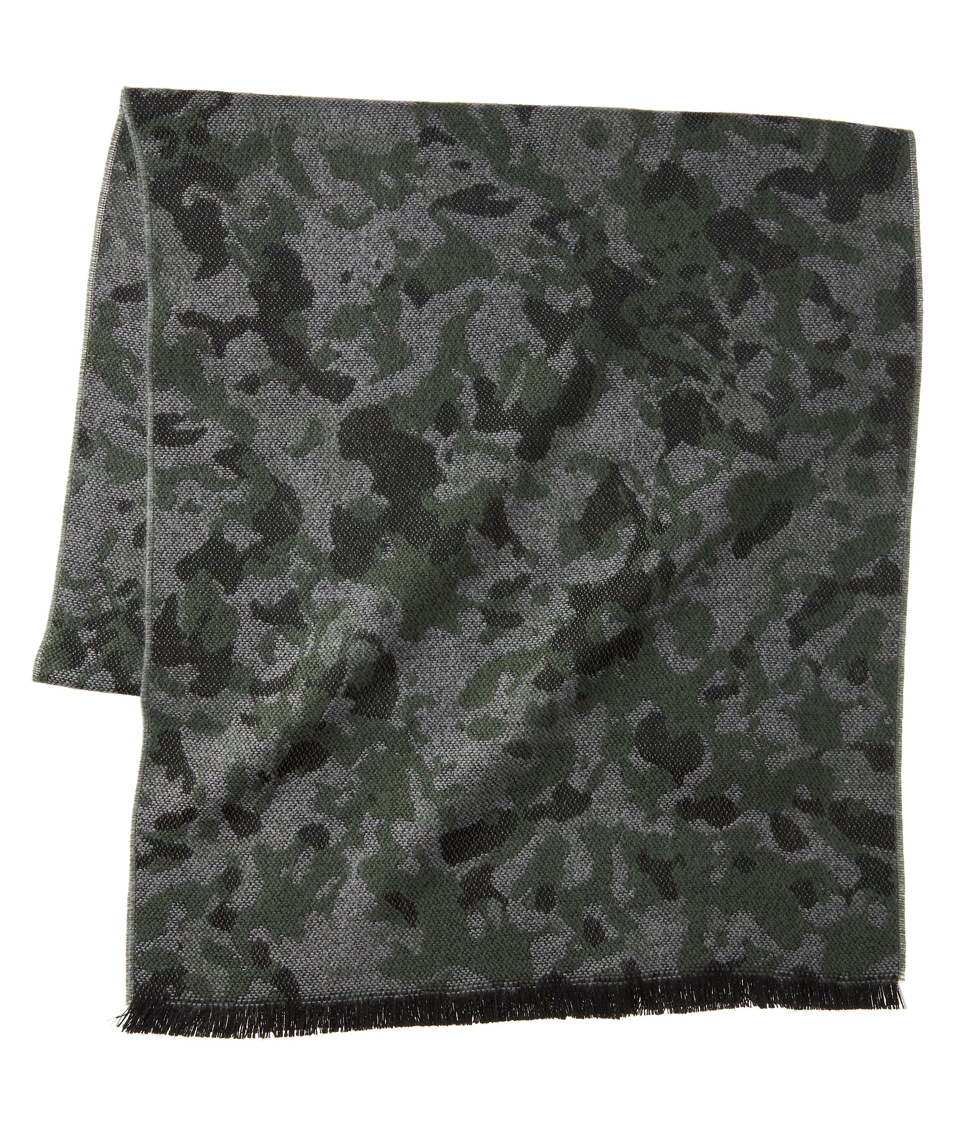 Camouflage Acrylic-Wool Scarf image 0