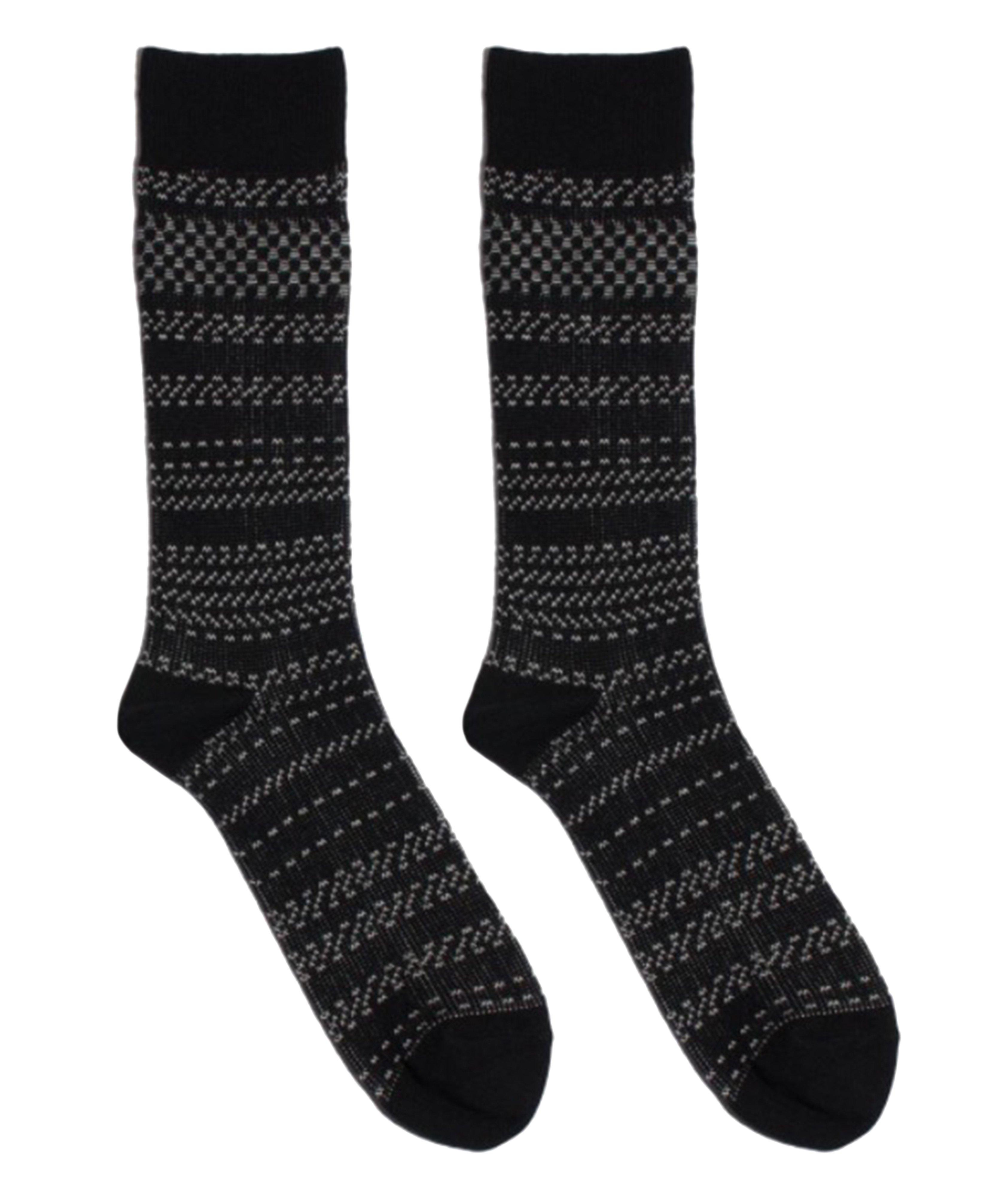 Cotton-Blend Mid-Calf Socks image 0
