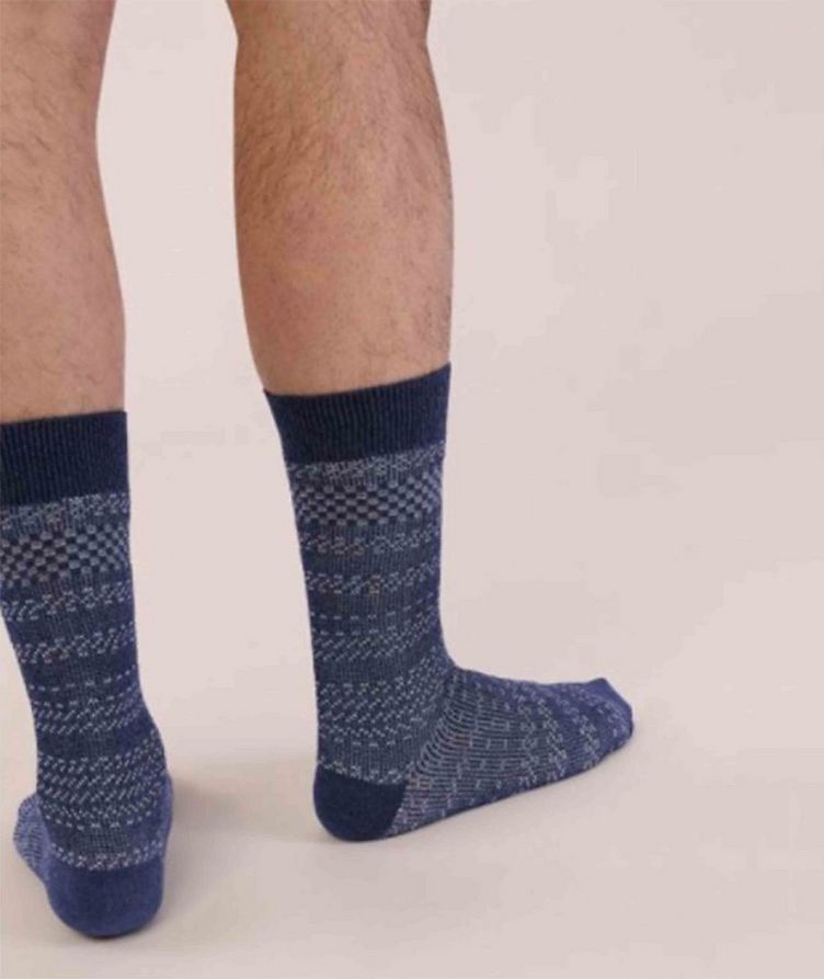 Cotton-Blend Mid-Calf Socks image 3