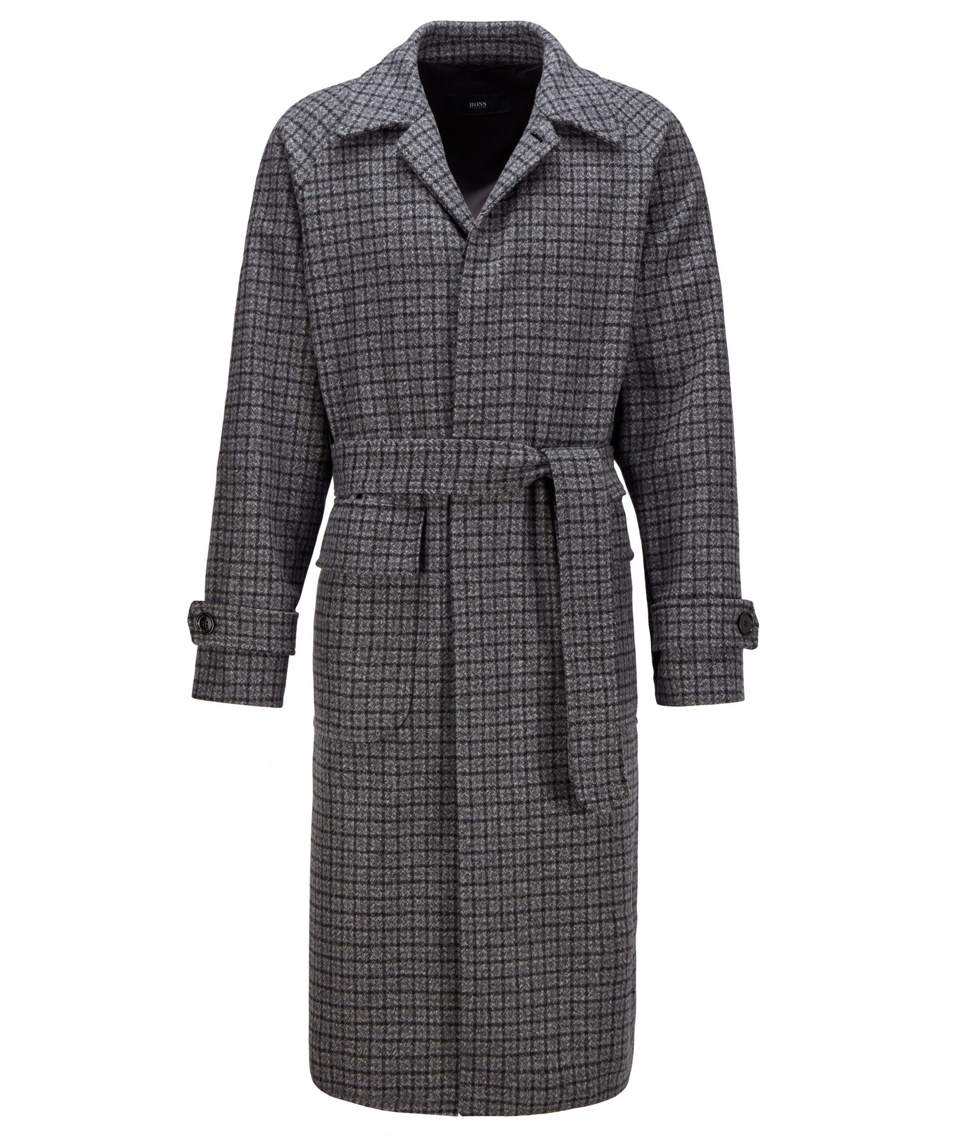 Gibor Checked Wool-blend Coat image 0