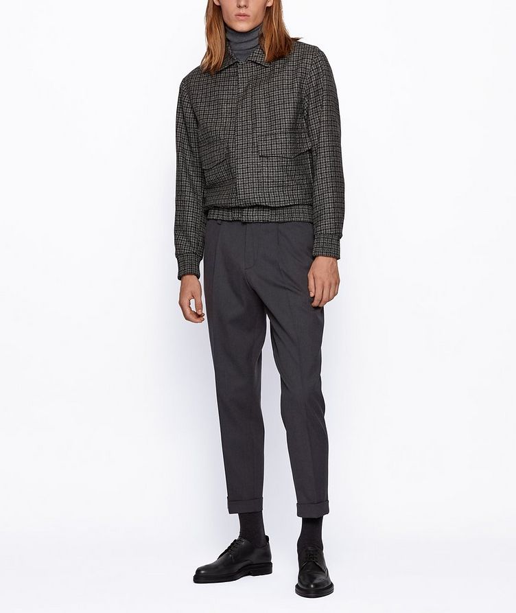 Oversized Cotton-Wool Trousers image 5