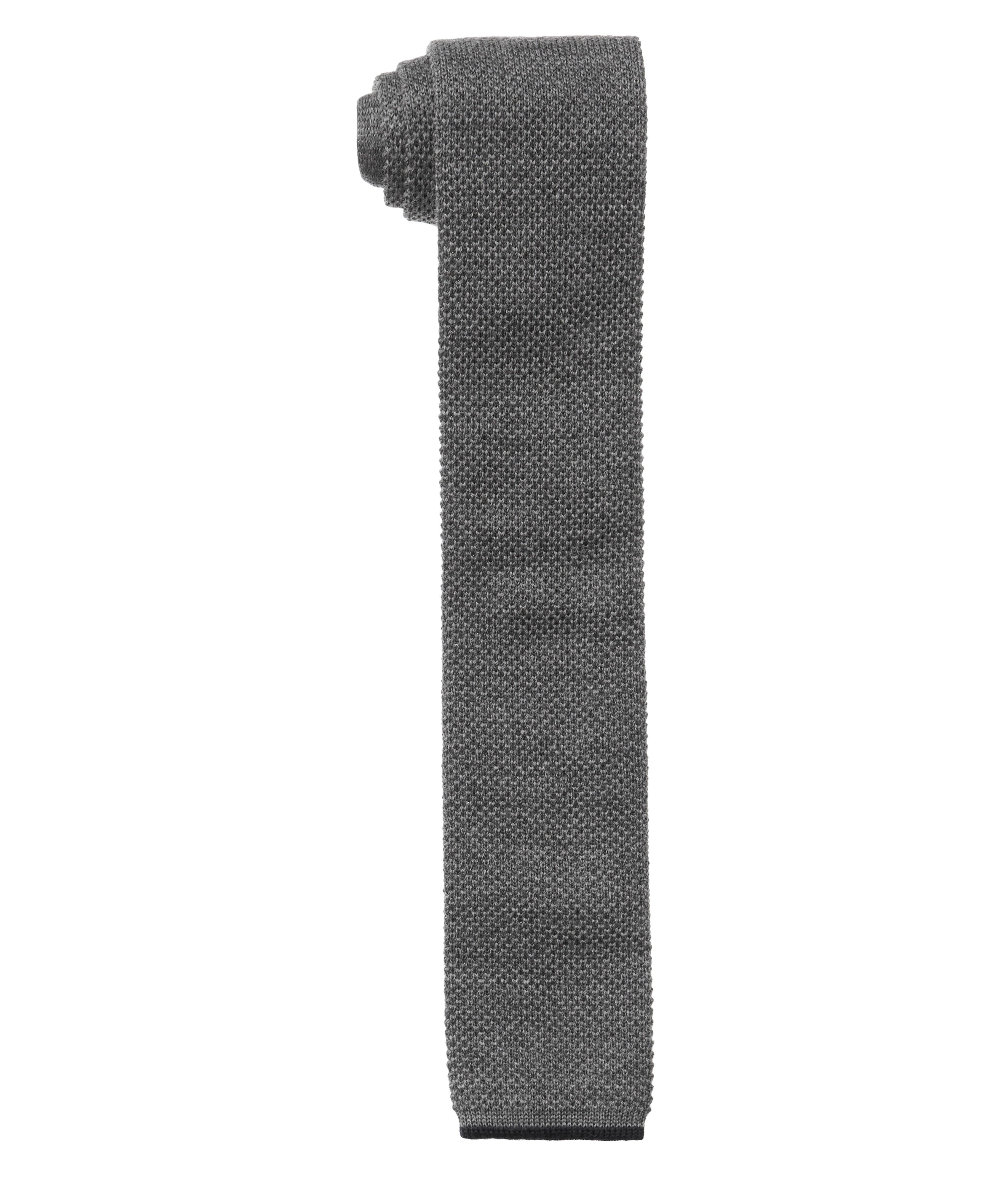Cravate carrée en tricot de laine image 0