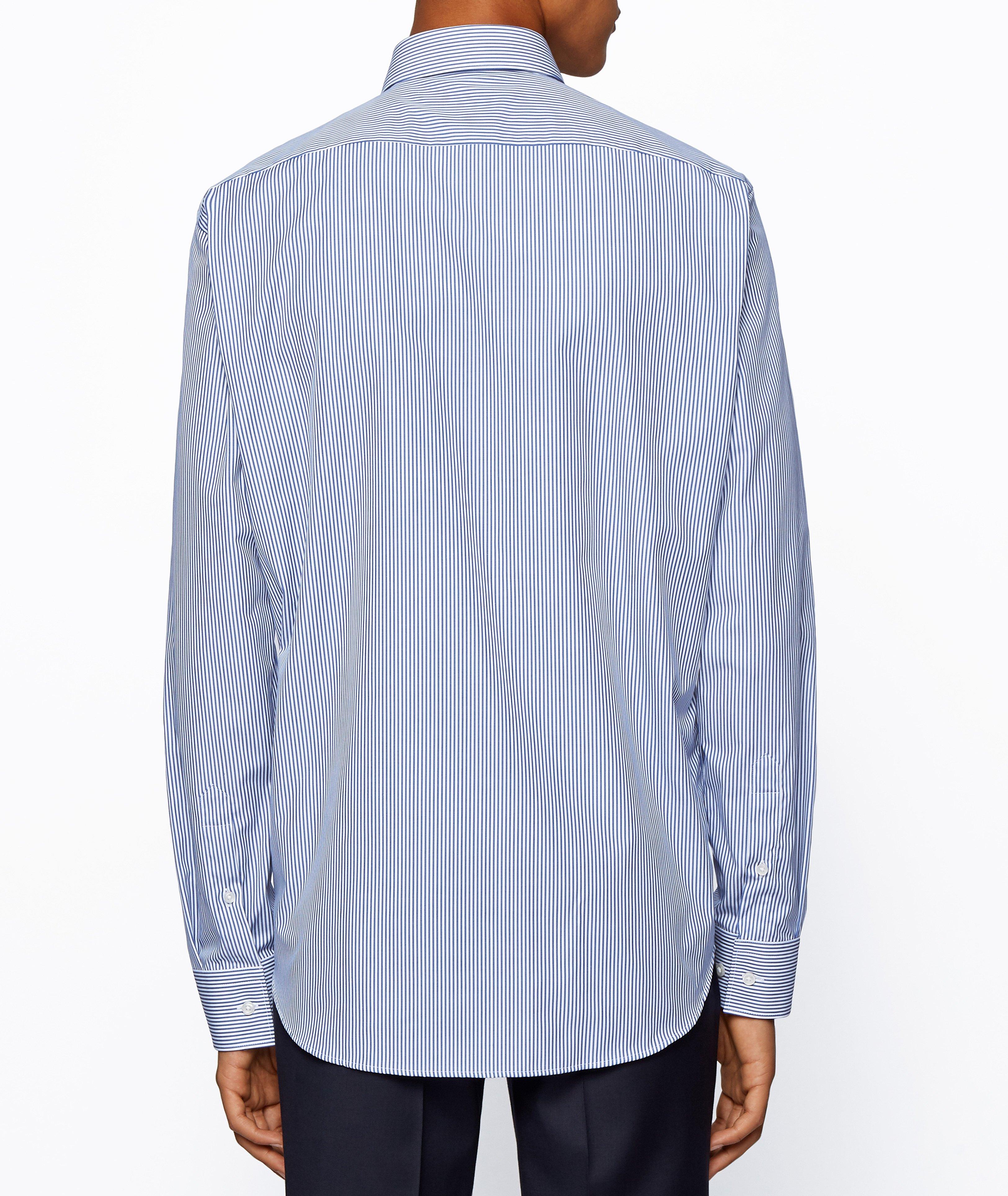 Contemporary-Fit Easy-Iron Striped Dress Shirt image 2