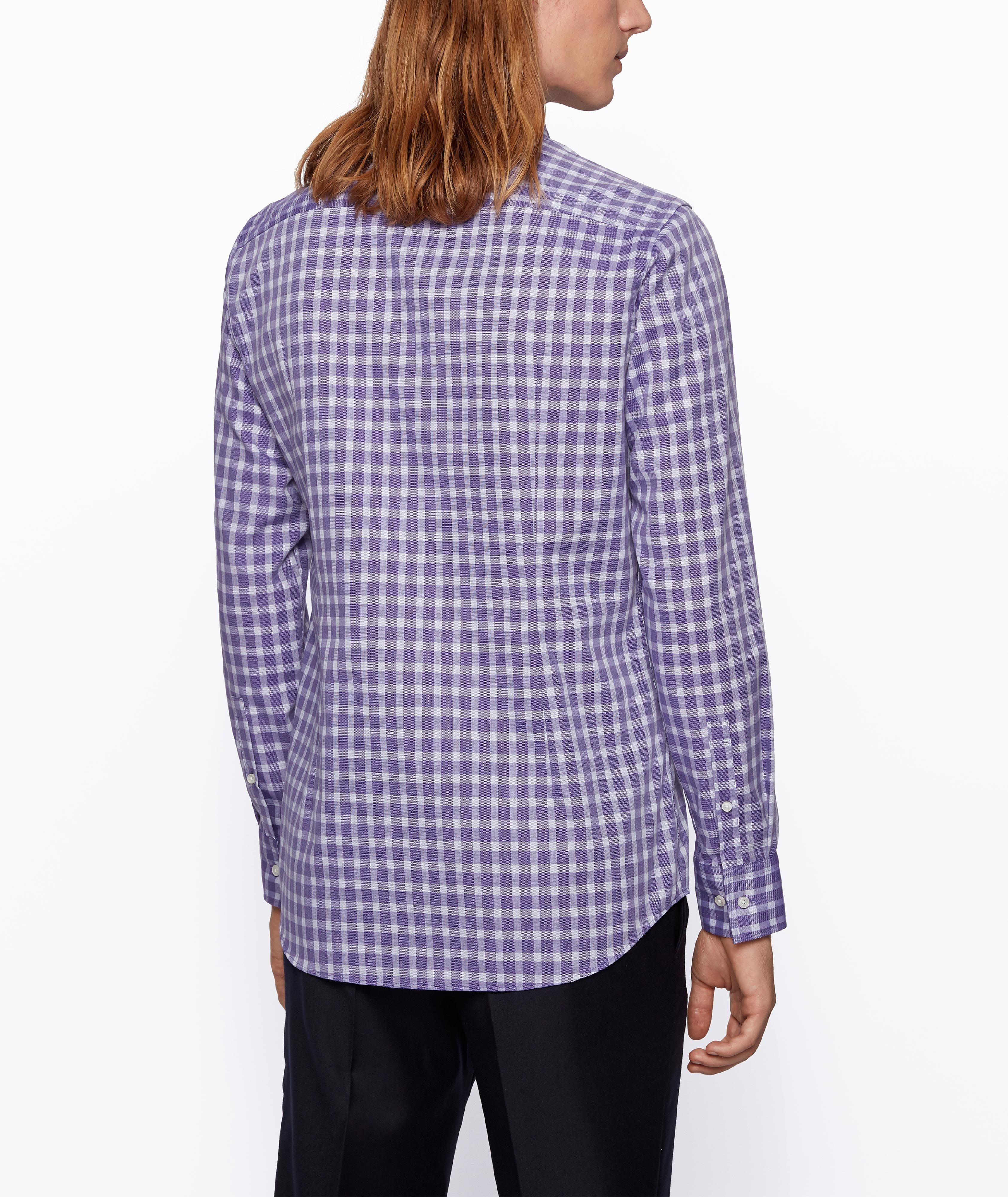 Slim-Fit Gingham Dress Shirt image 2