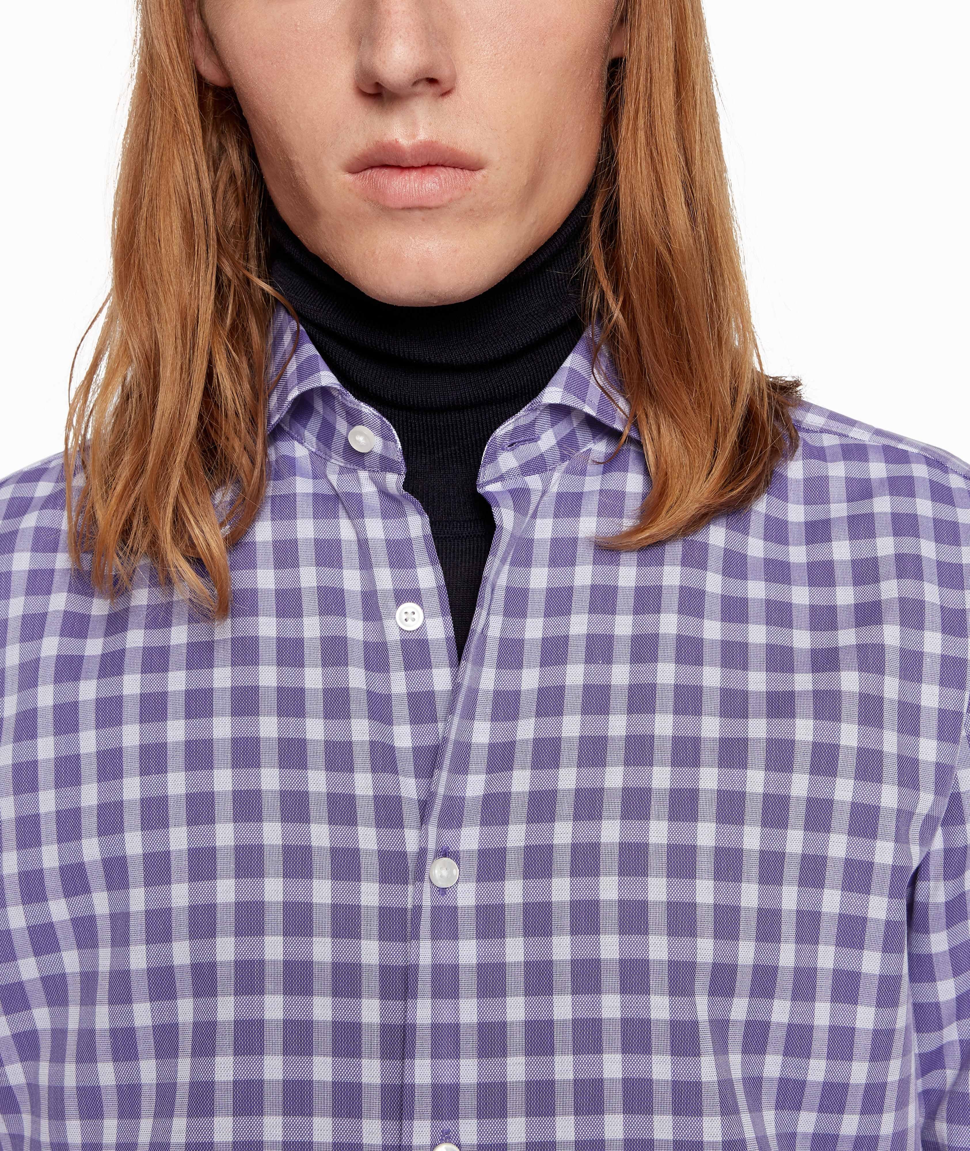 Slim-Fit Gingham Dress Shirt image 3