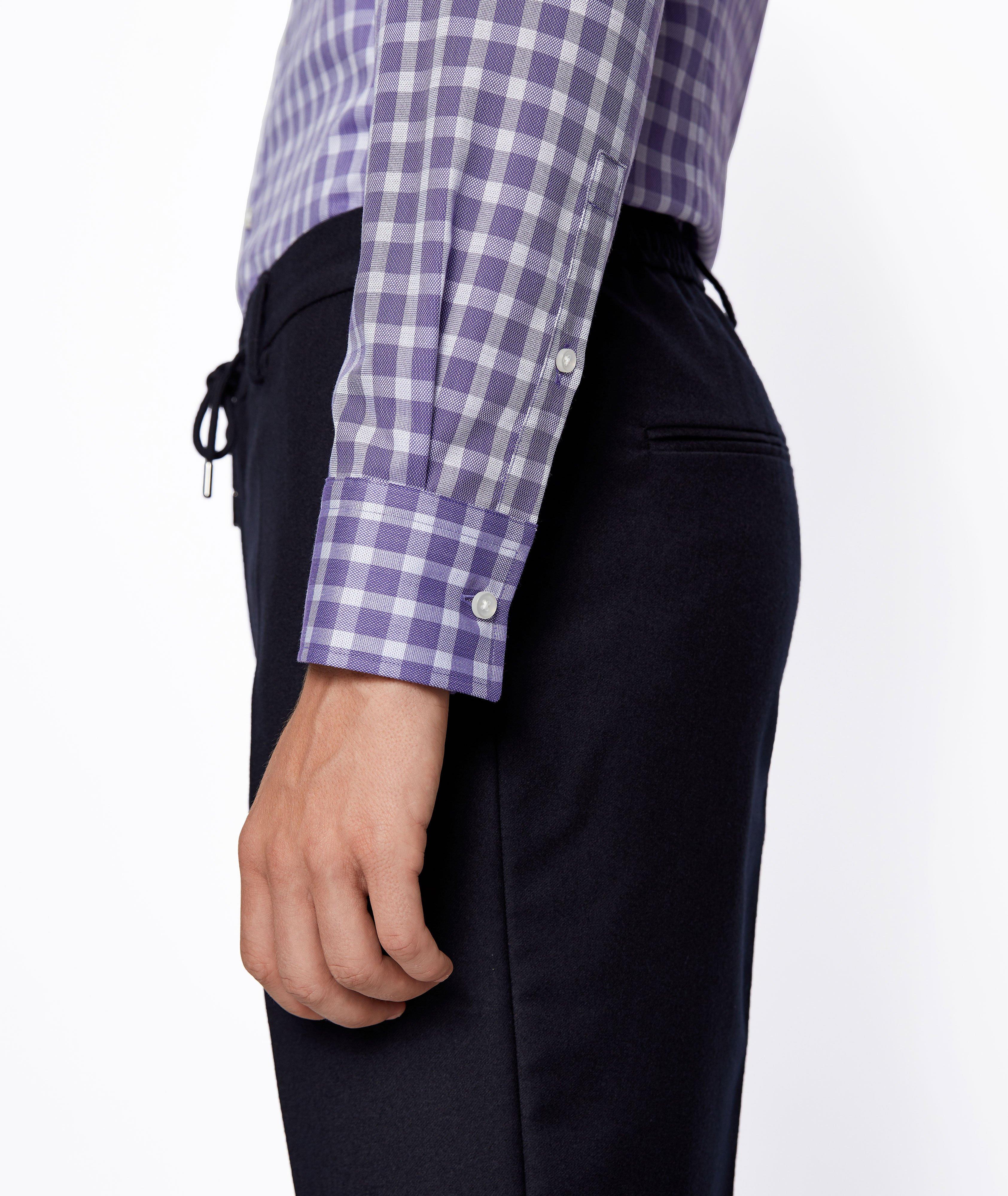 Slim-Fit Gingham Dress Shirt image 4