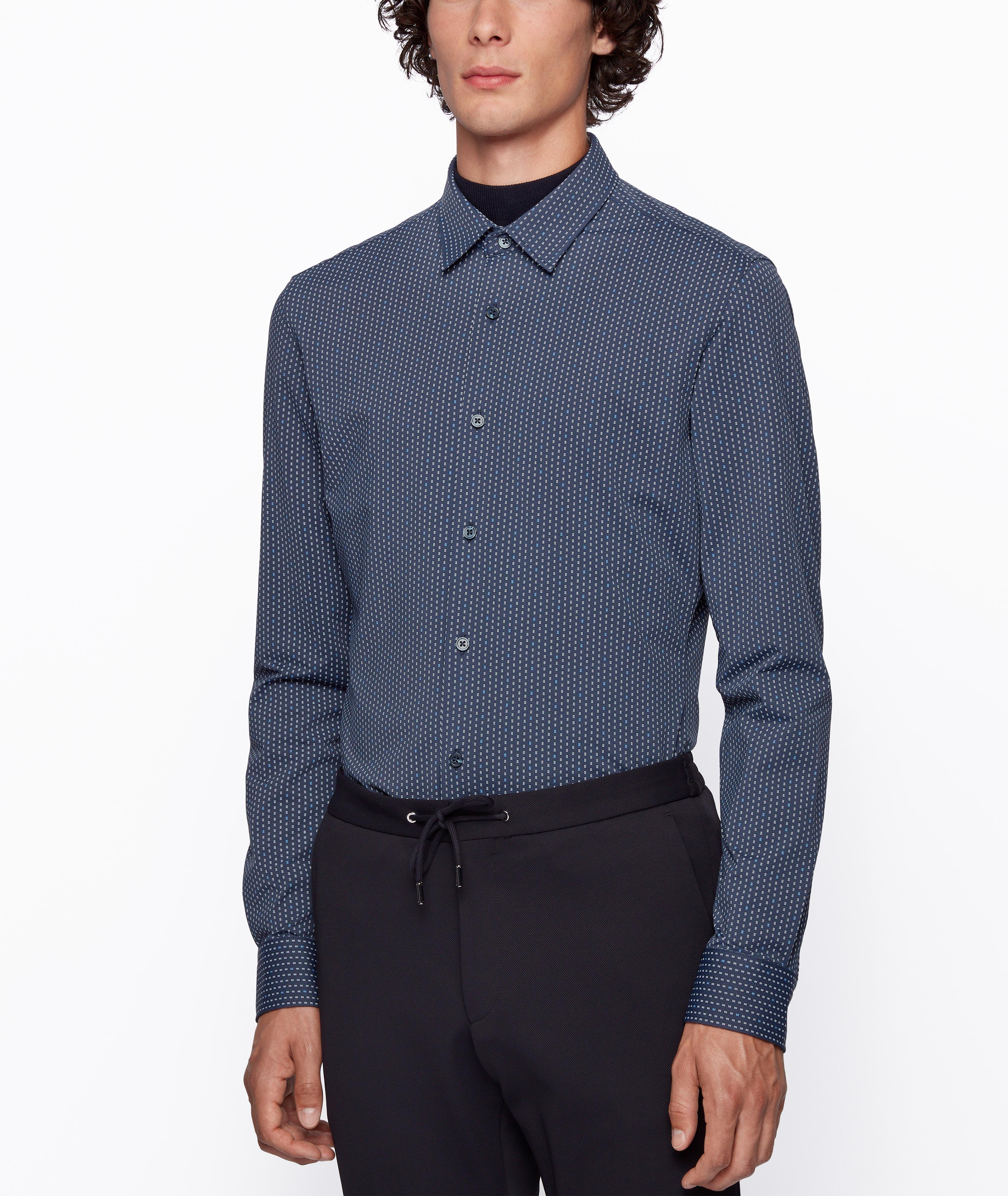 Chemise imprimée en jersey de coupe amincie image 1