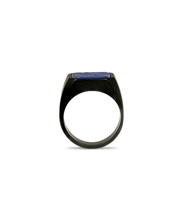 Ceramic Signet Ring with Lapis picture 4