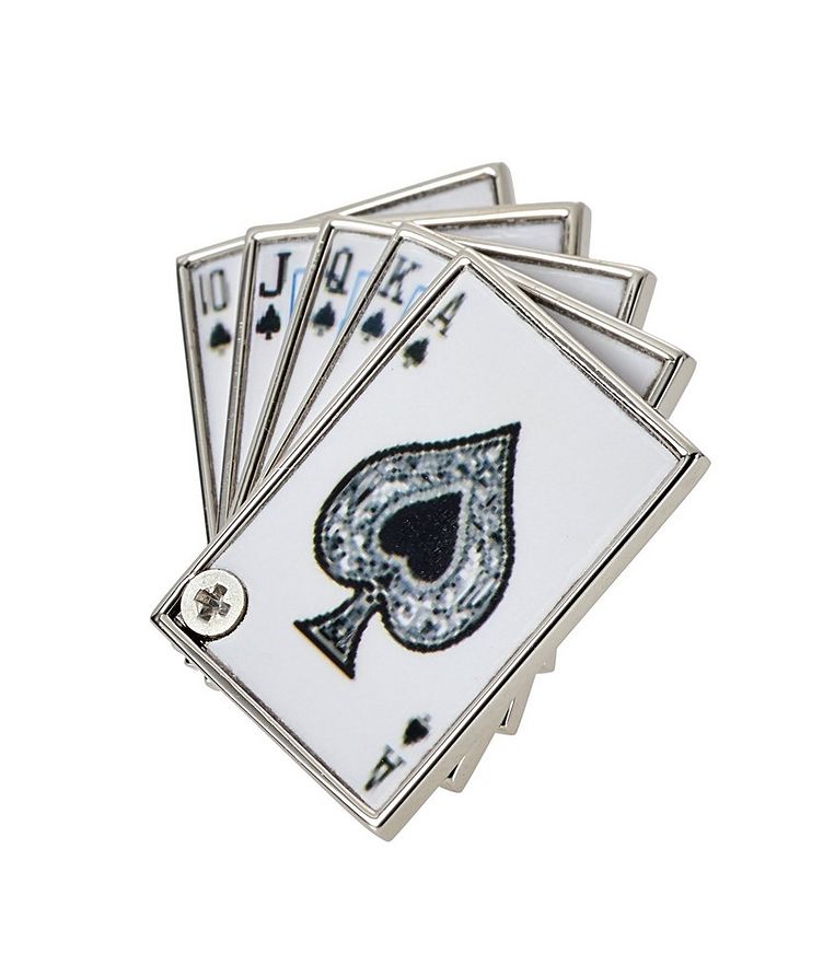 Royal Flush Cards Lapel Pin image 0