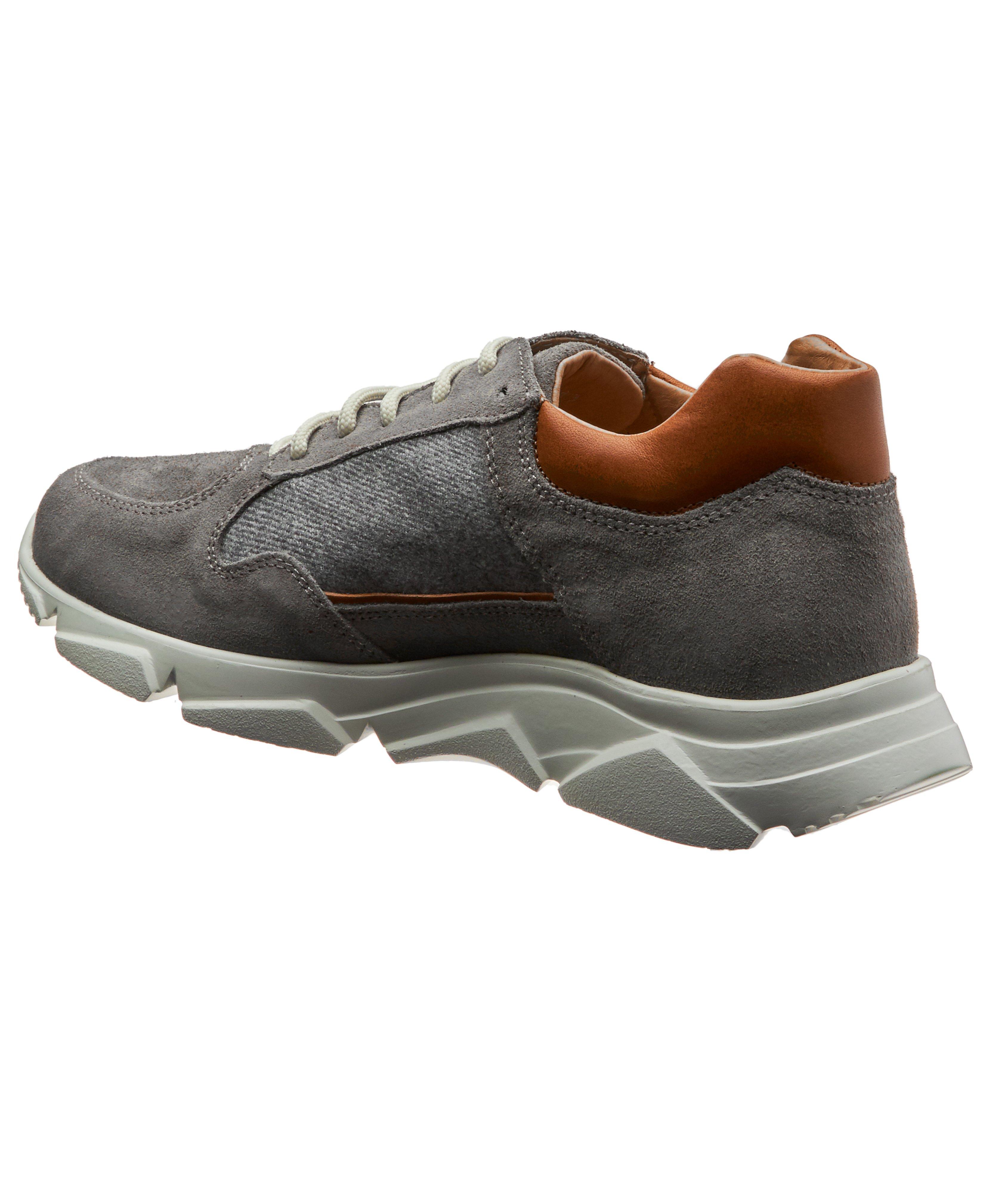 Suede & knit Sneakers image 1