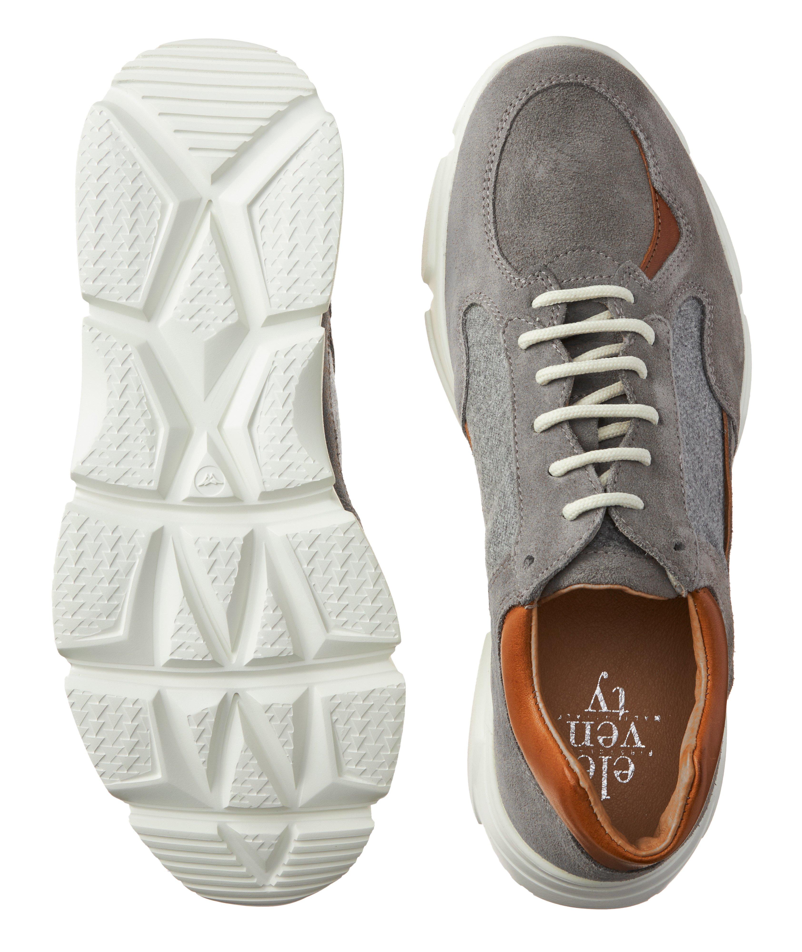 Suede & knit Sneakers image 2