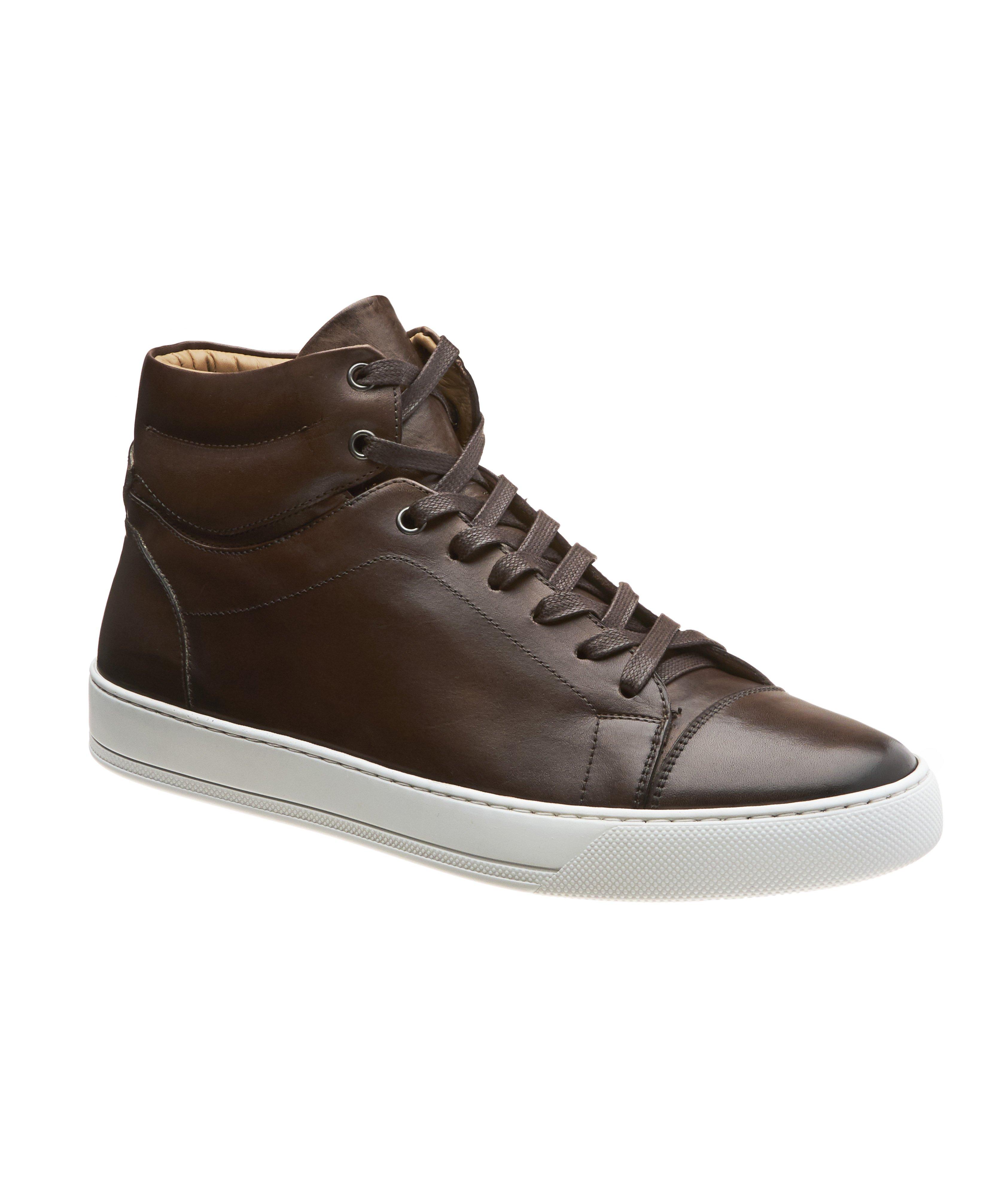 High-Top Leather Sneakers image 0