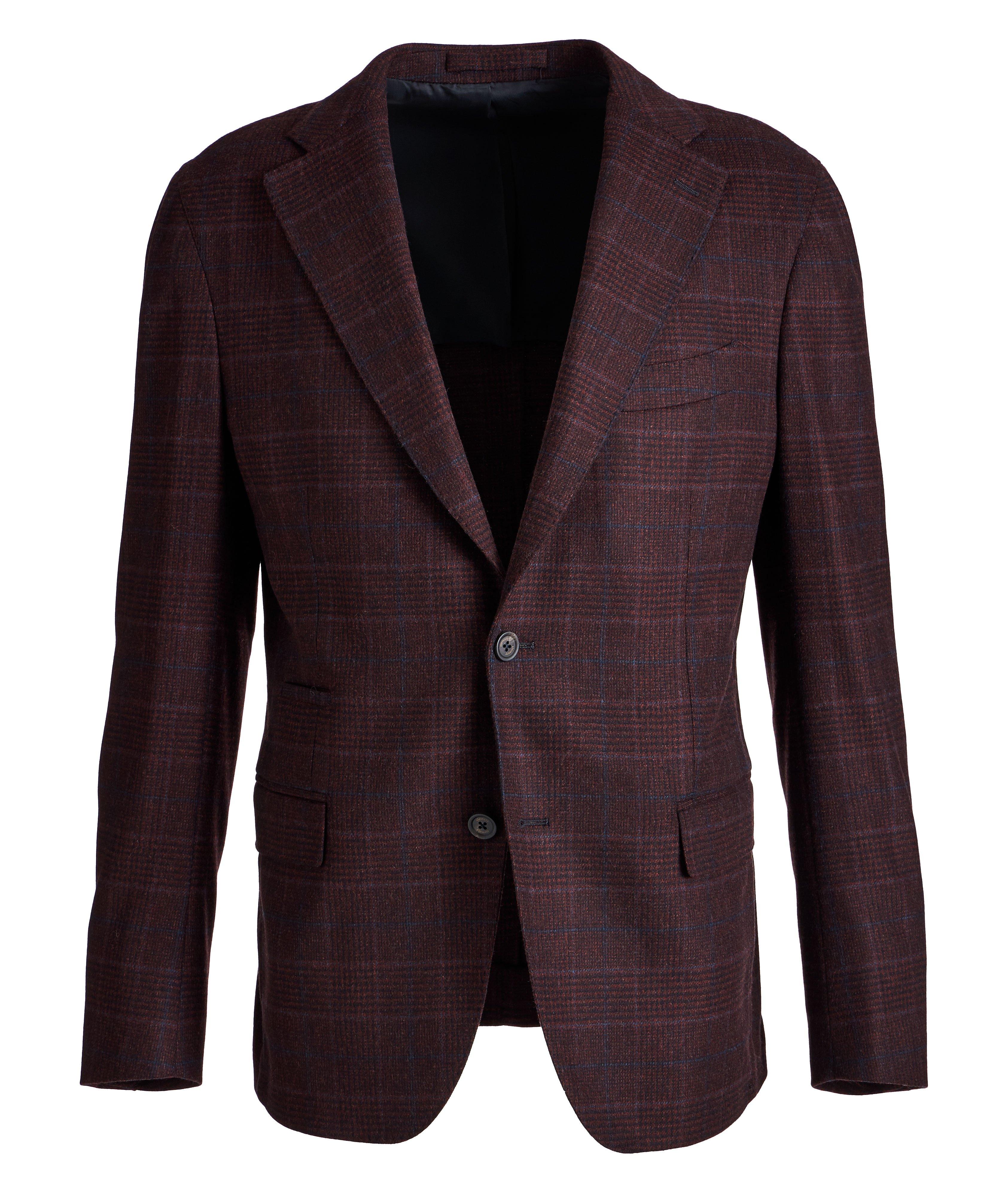 Slim Fit Glen Check Wool-Cashere Sports Jacket image 0