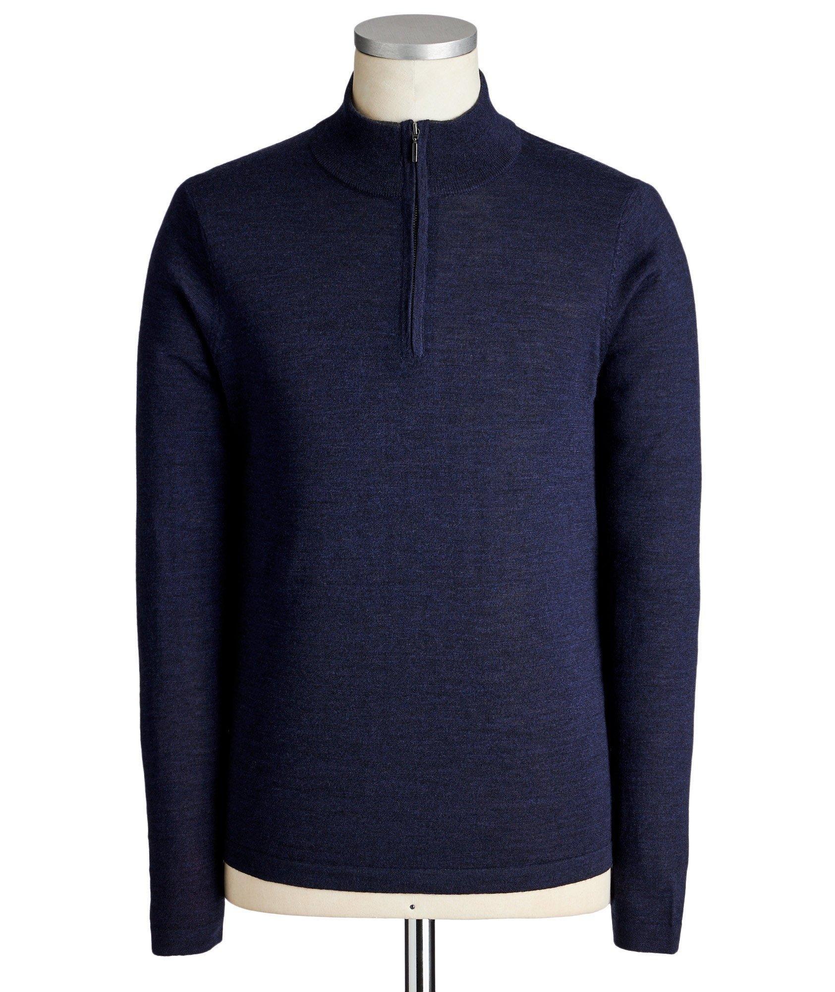 Extra-Fine Merino Wool Half-Zip Sweater image 0