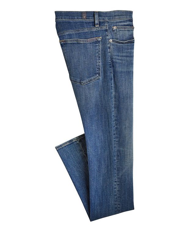 Slim-Fit Stacked Stretch-Cotton Jeans picture 1