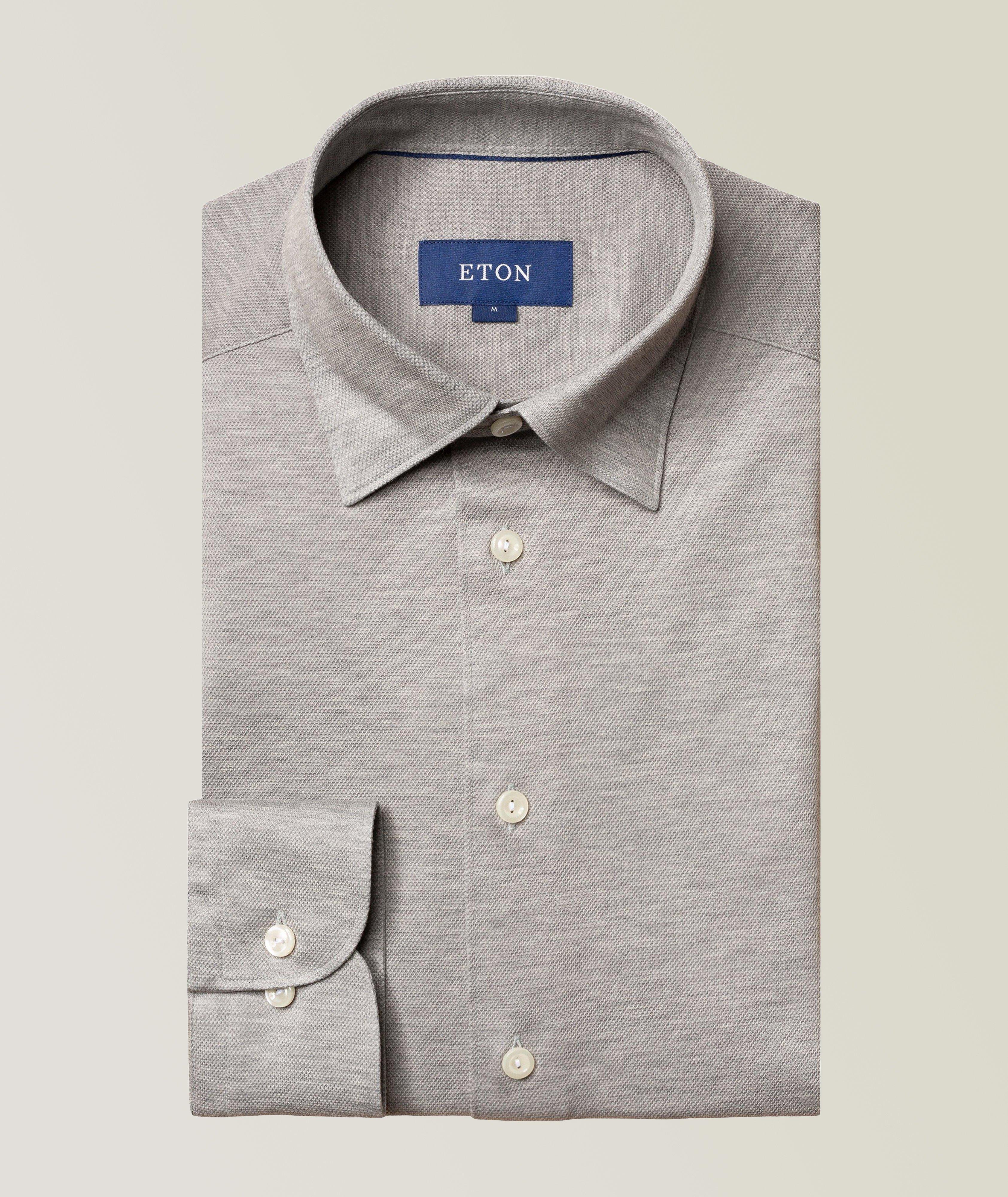 Slim-Fit Soft Piqué Shirt image 0