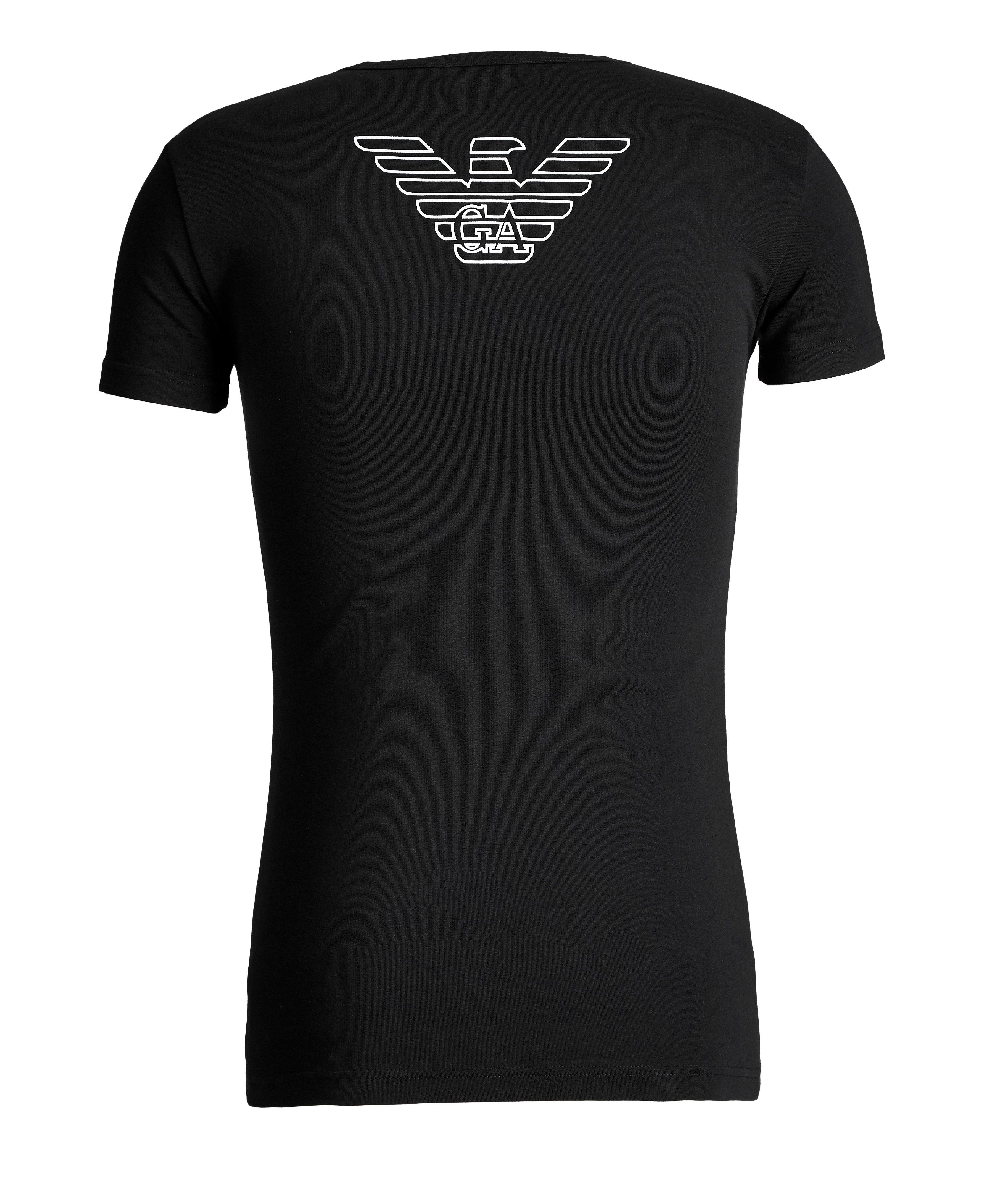 Stretch-Cotton V-Neck T-Shirt image 1