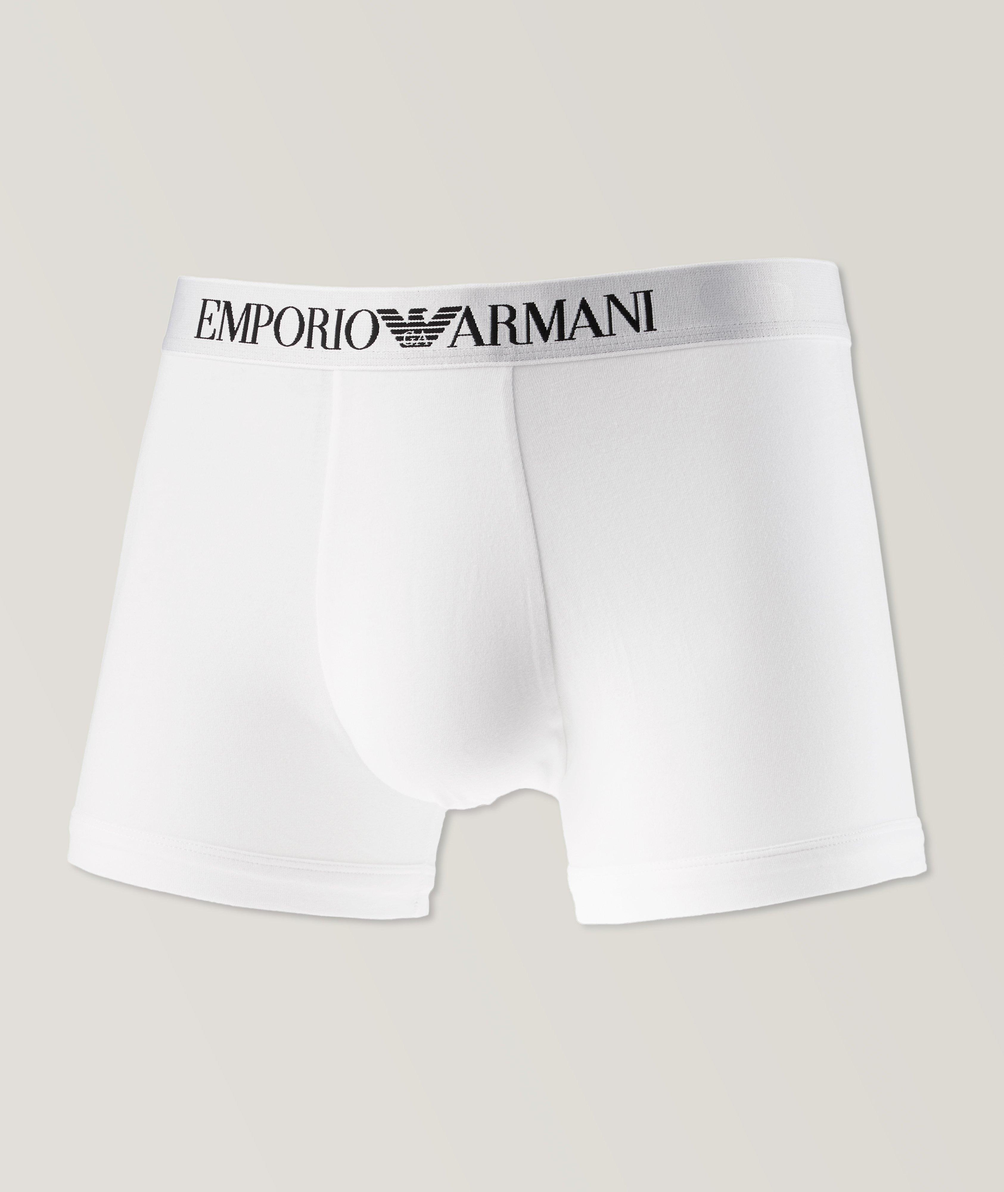 Emporio Armani Knitted Underwear Trunks in Pink for Men