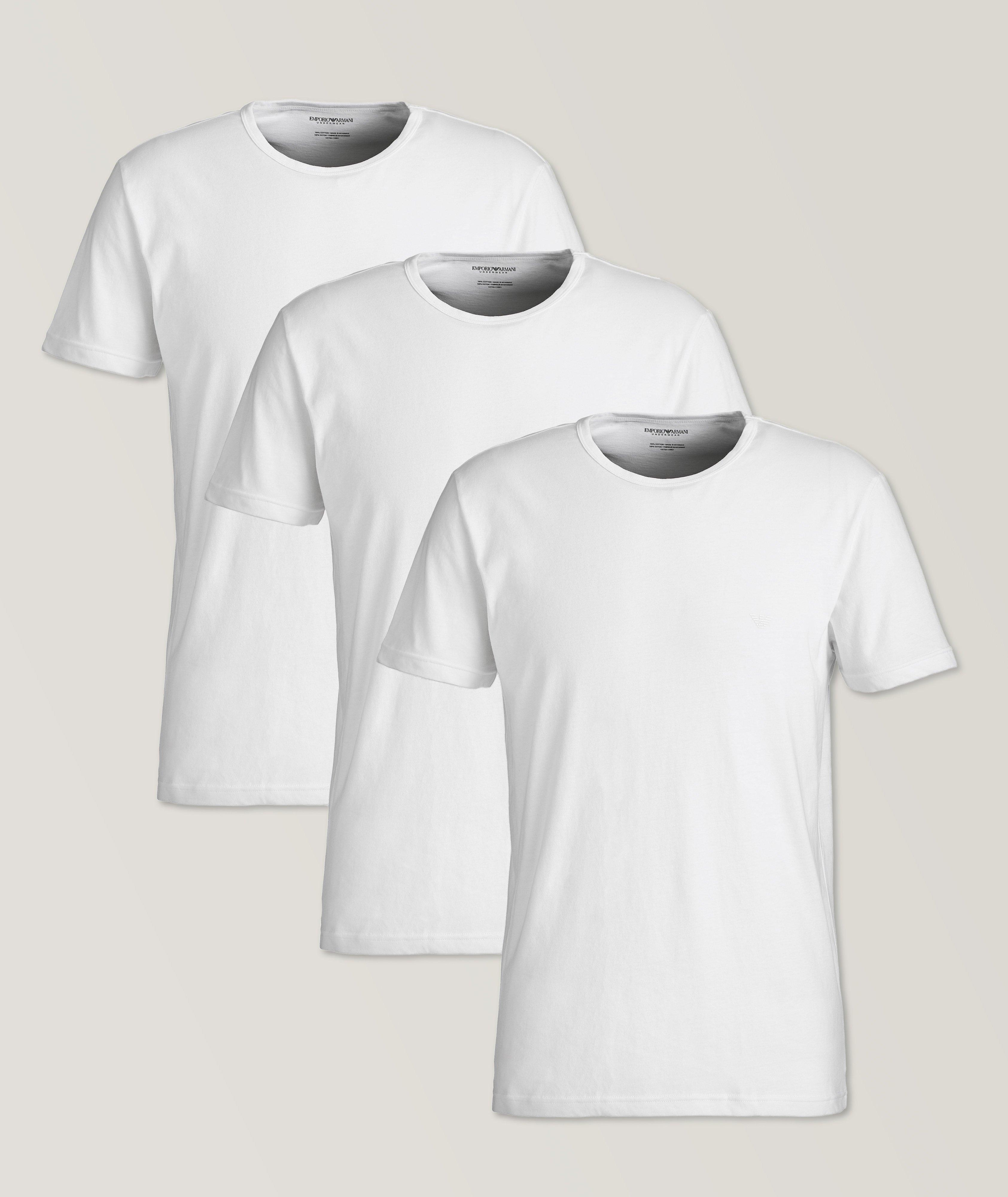 hende tilbehør kontakt Emporio Armani 3-Pack Cotton T-Shirts | Underwear | Harry Rosen