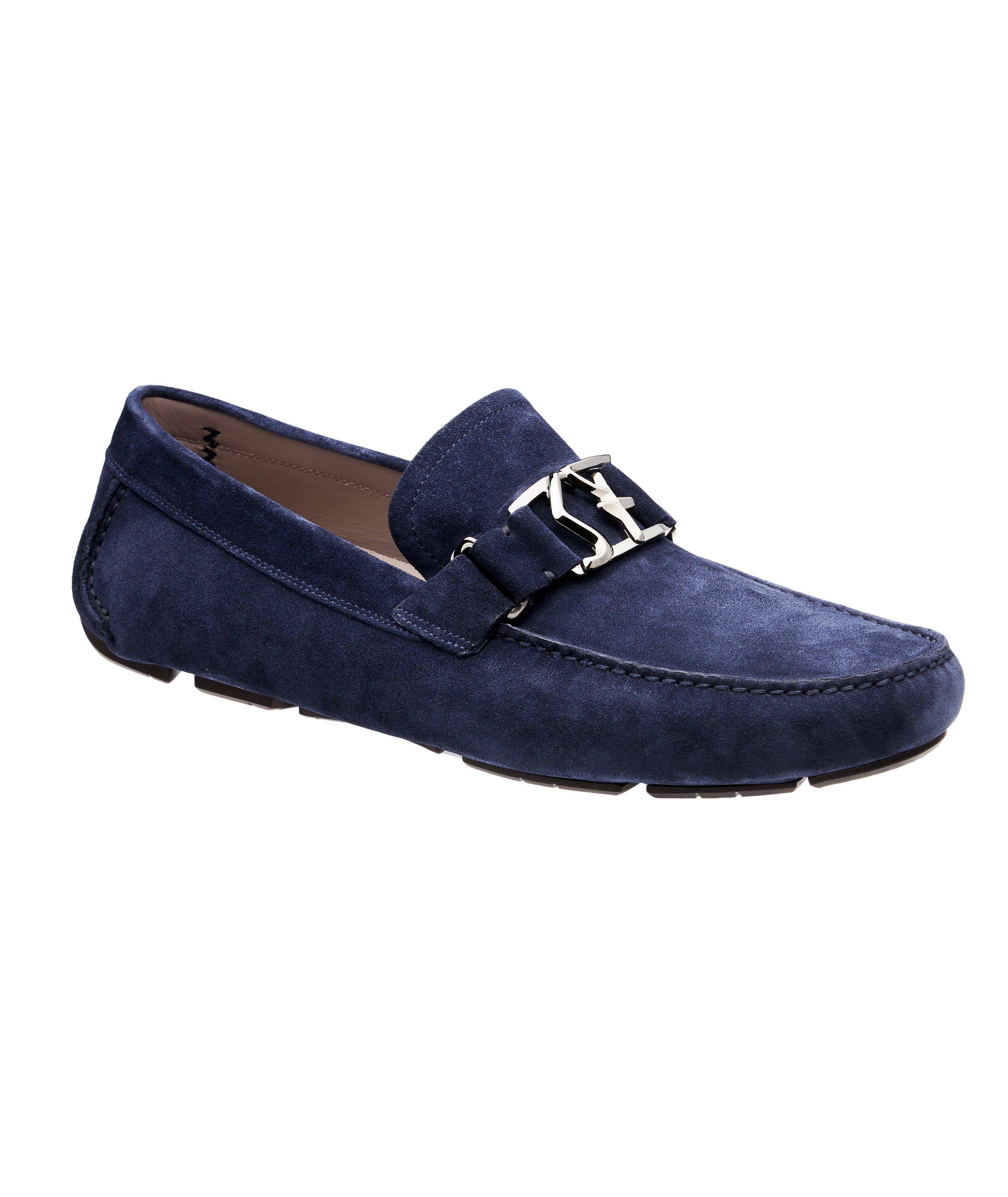 Peter Calfskin Suede Driving Shoes image 0