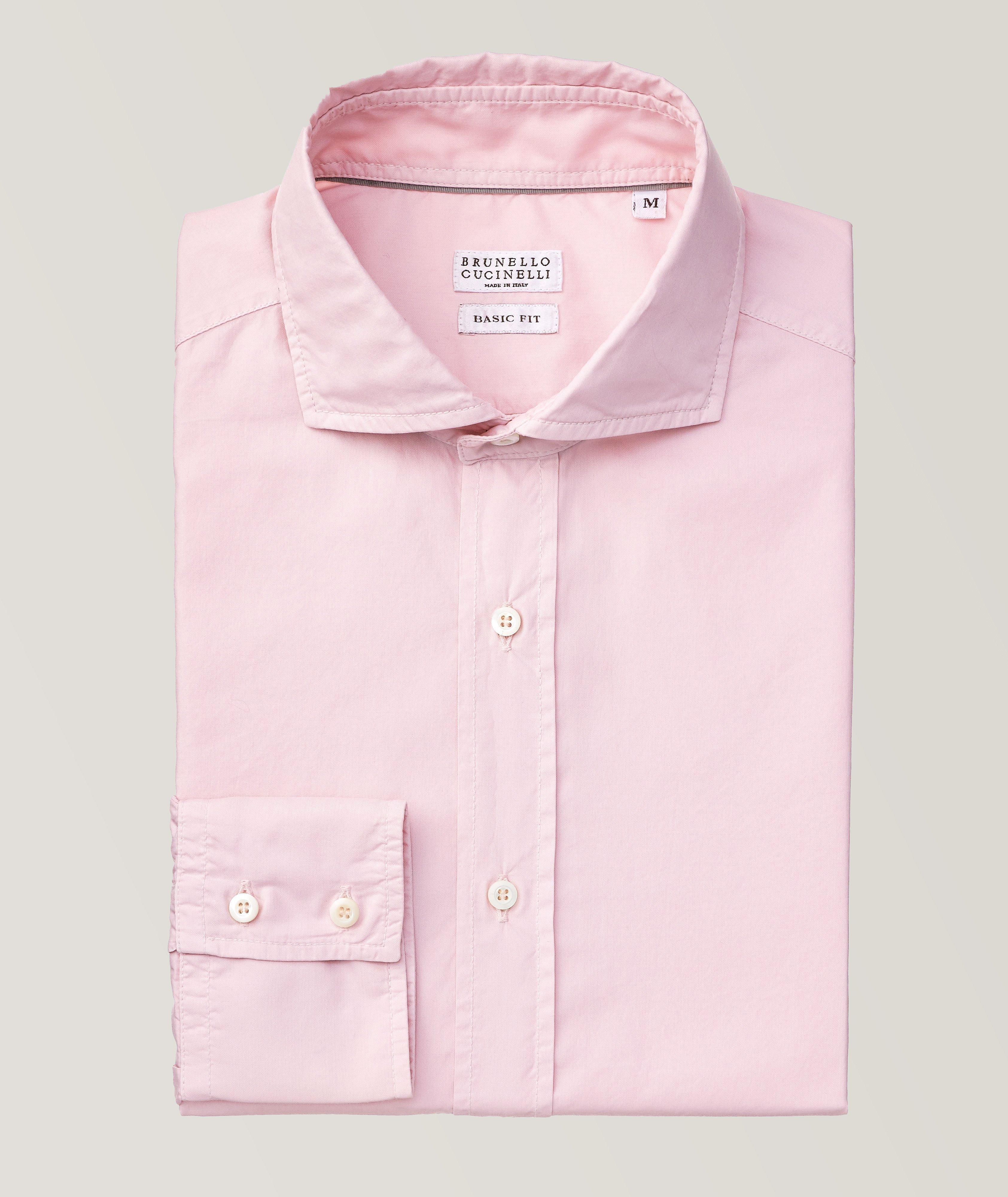 Chemise en coton de coupe contemporaine image 0