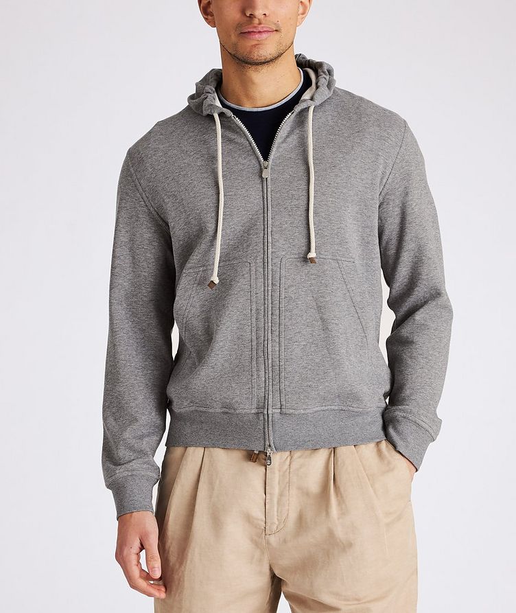 Zip-Up Hooded Sweater image 1