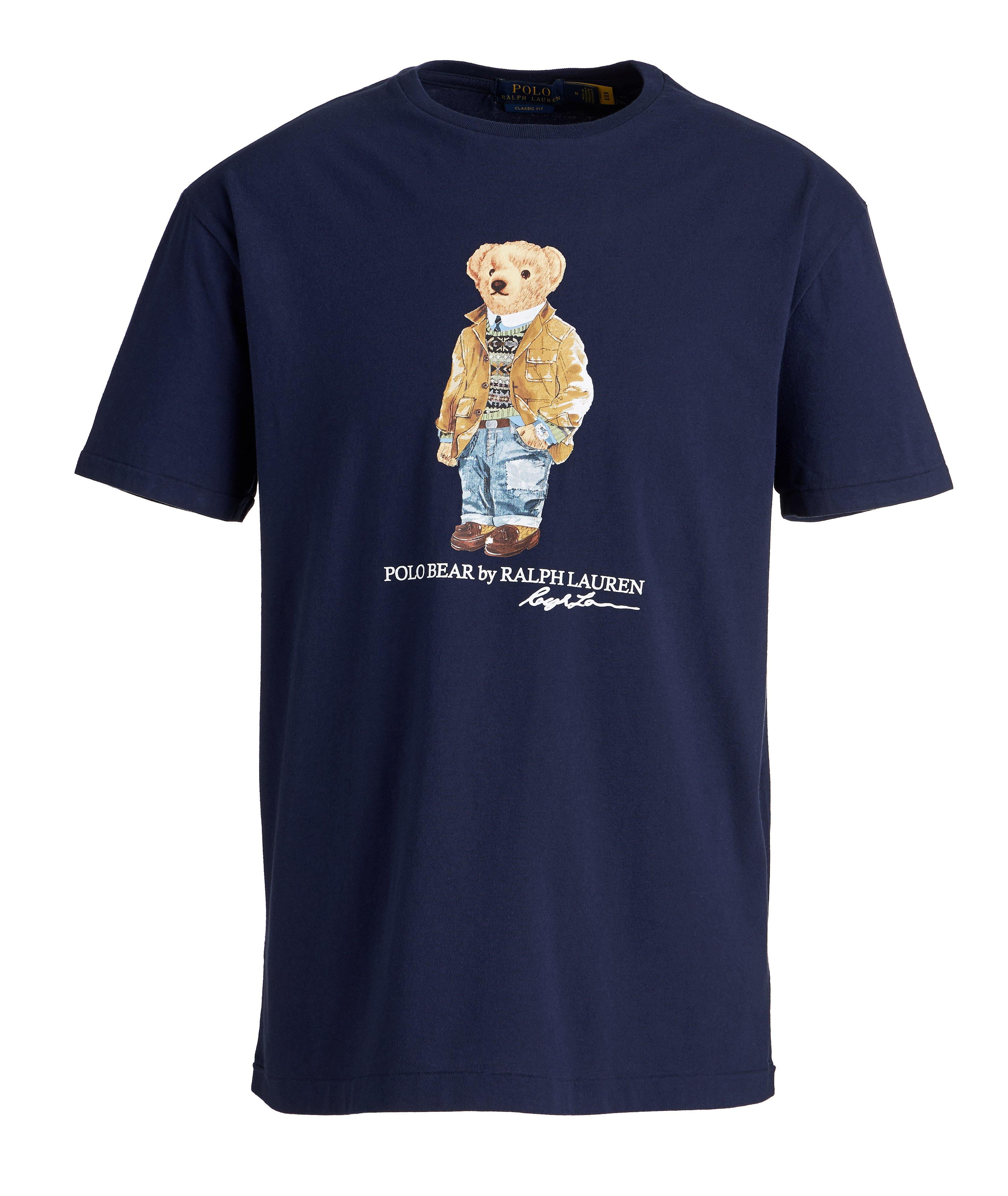 T-shirt en coton avec ourson mascotte image 0
