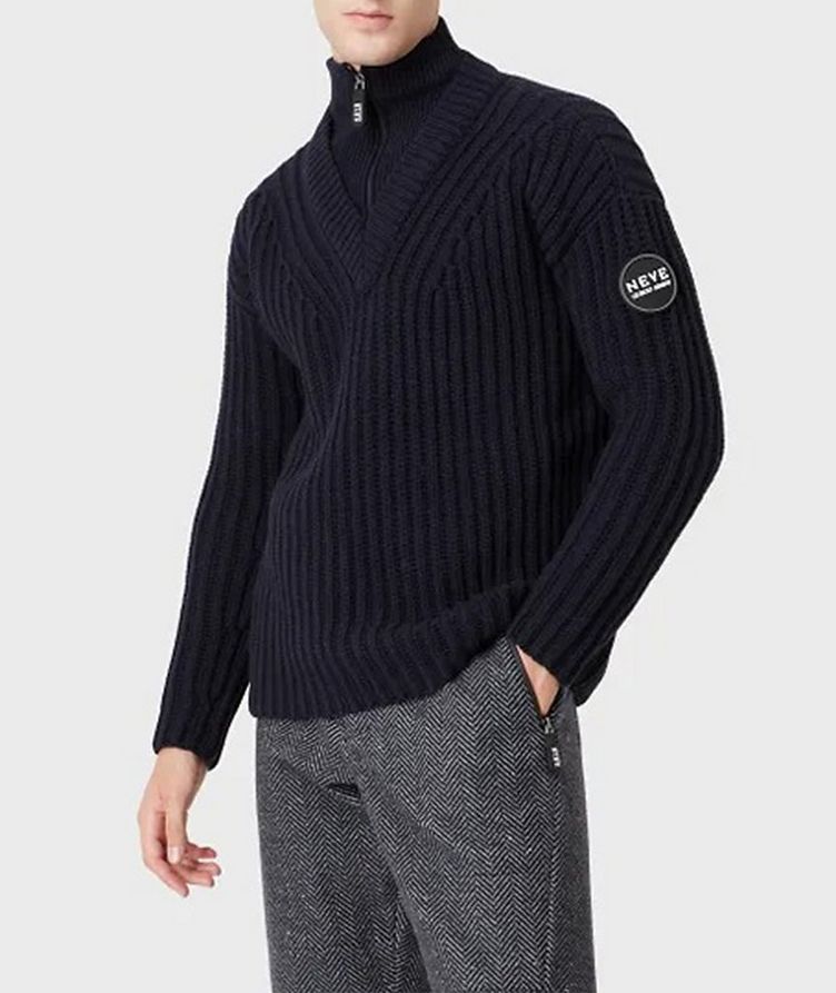 Neve Half-Zip Wool-Cashmere Sweater image 0