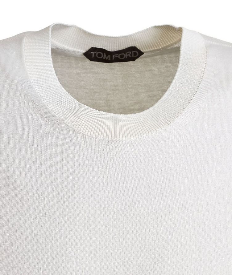 T-shirt en tricot de soie et coton image 1