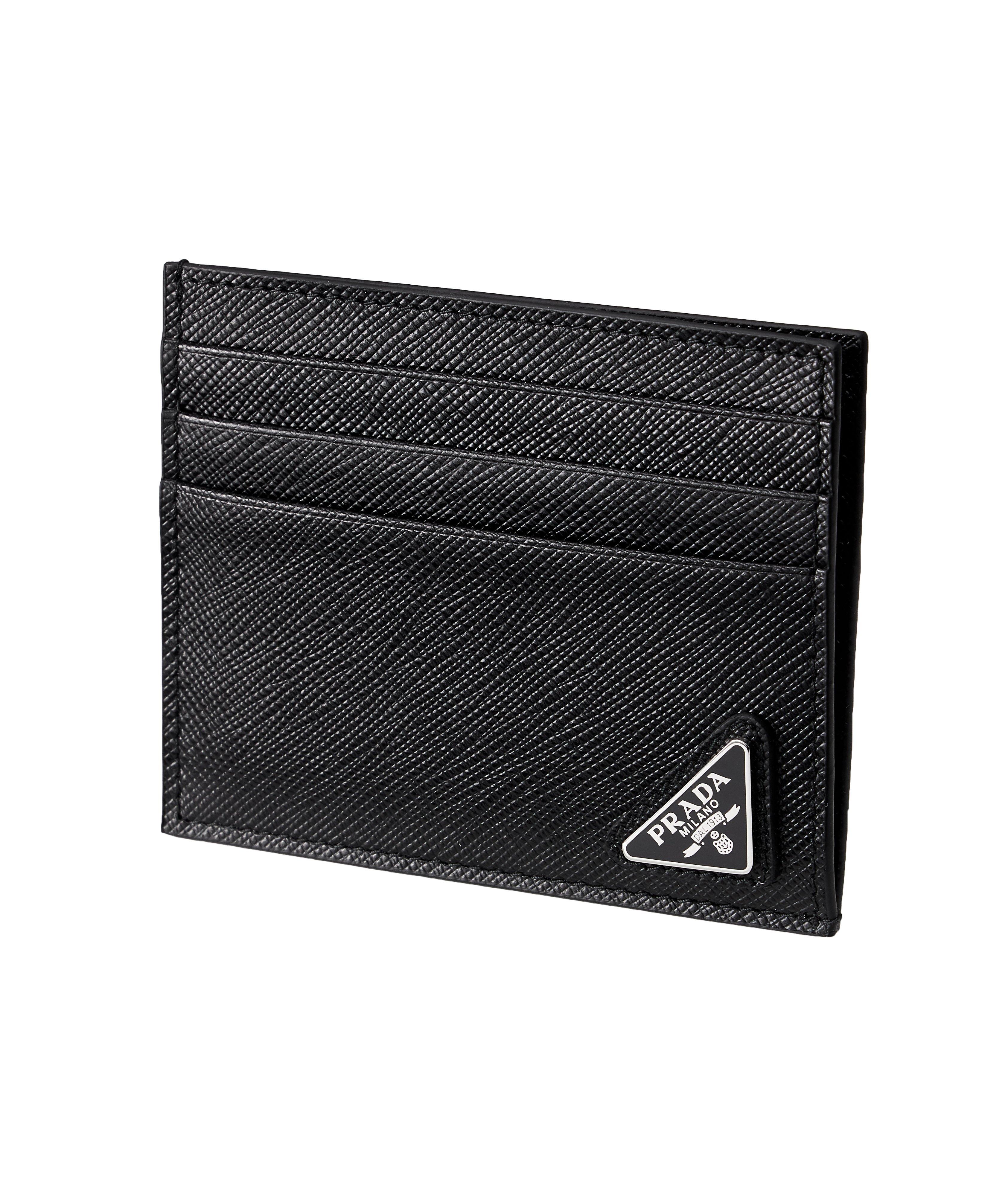 Prada saffiano badge on sale holder